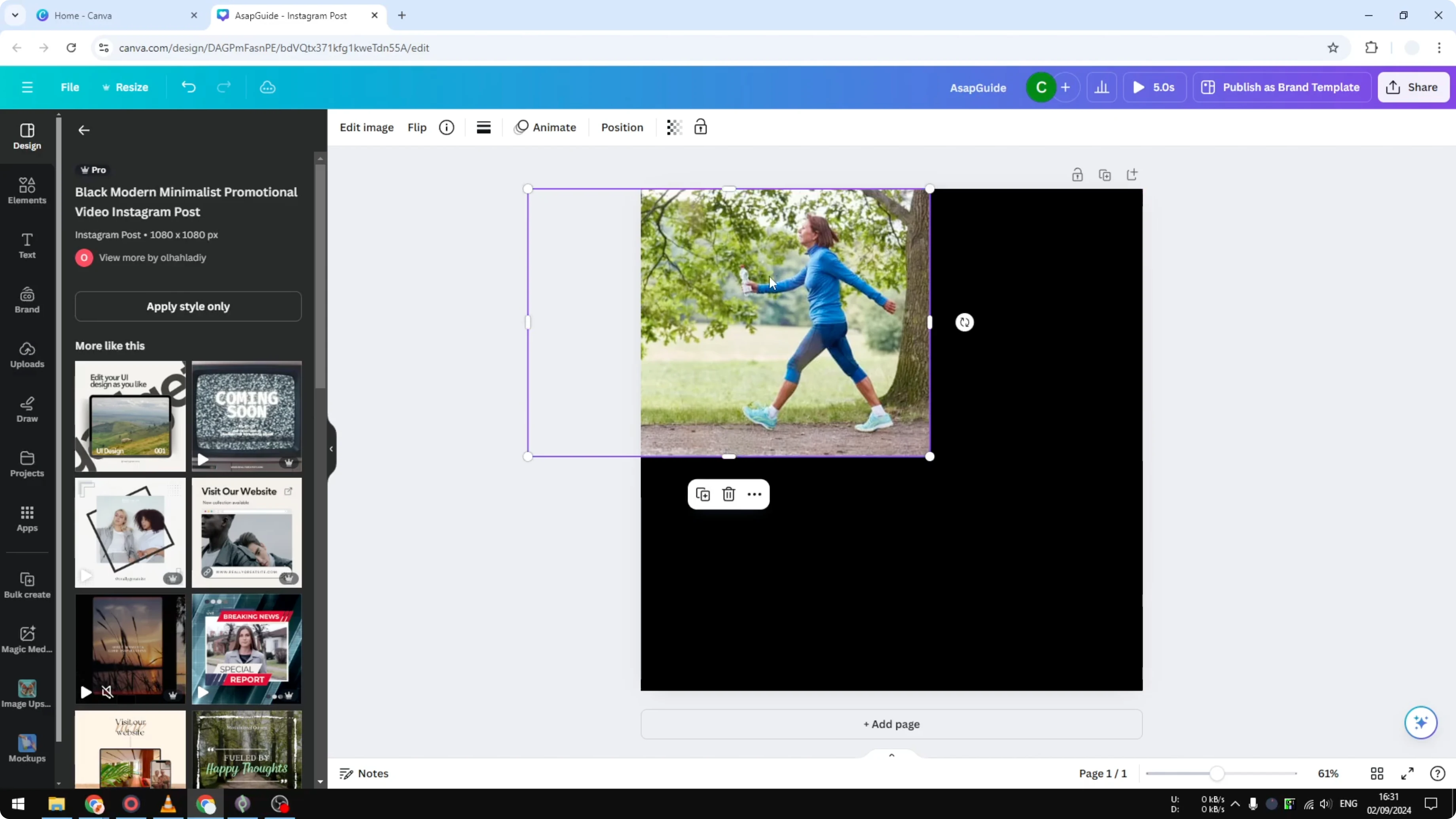 Screenshot from How To Crop a Photo In Canva at 137s