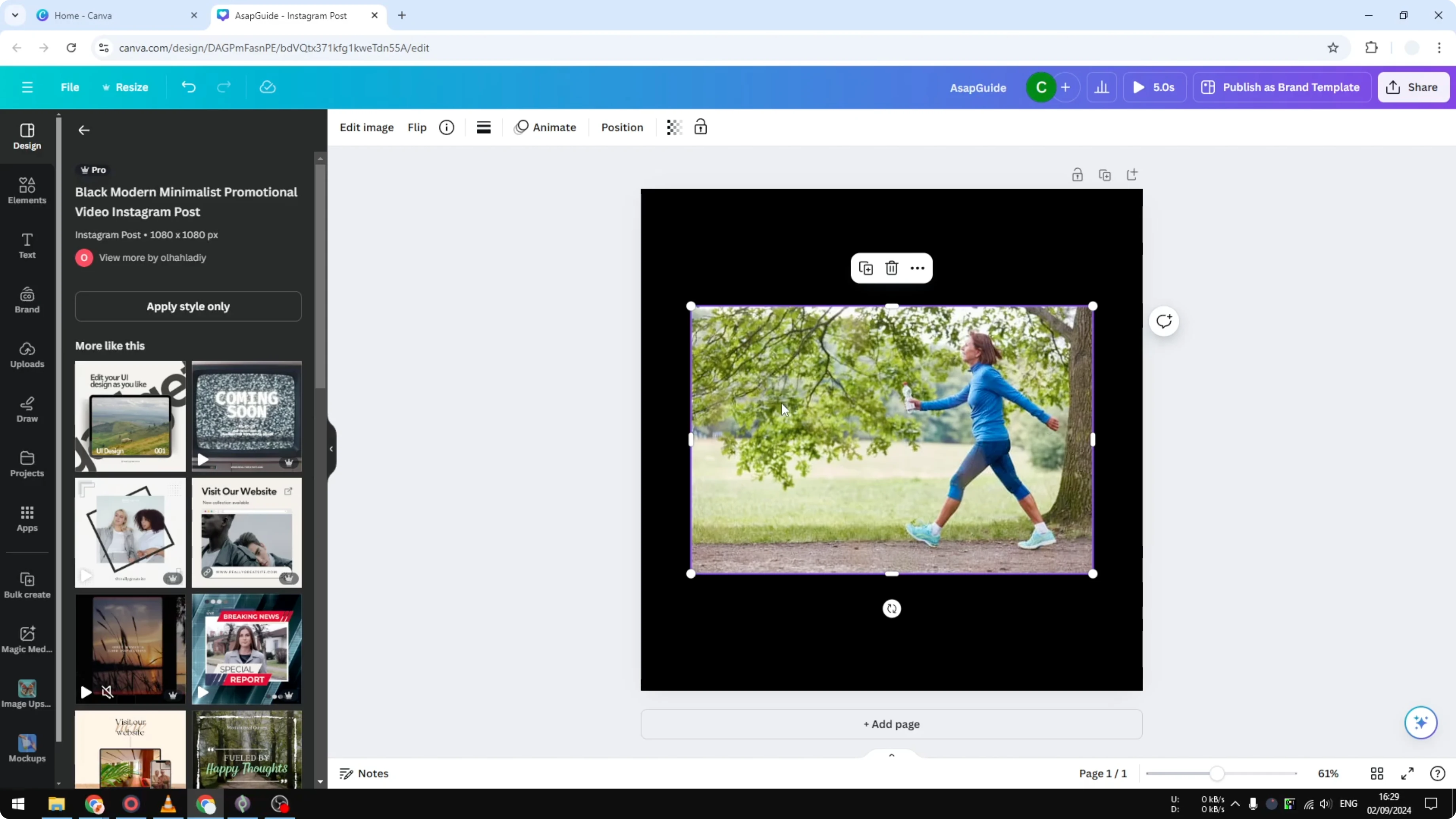 Screenshot from How To Crop a Photo In Canva at 18s