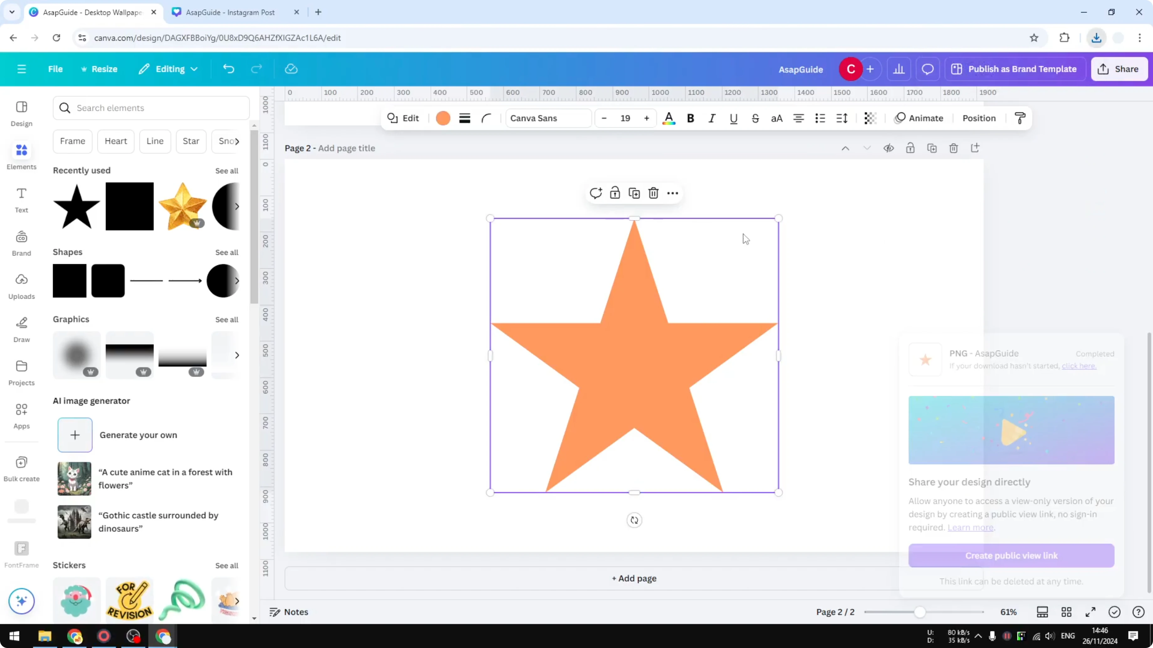 Screenshot from How Do I Crop a Shape in Canva at 107s