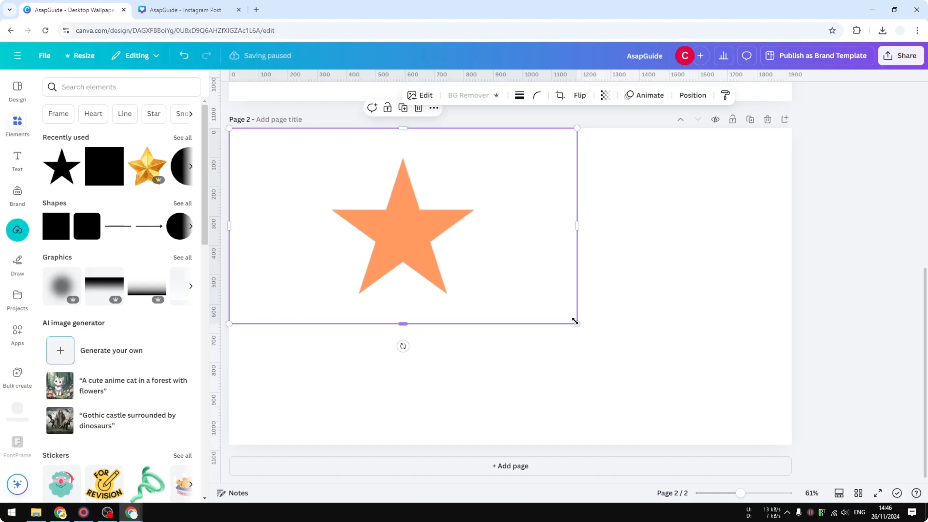 Screenshot from How Do I Crop a Shape in Canva at 118s