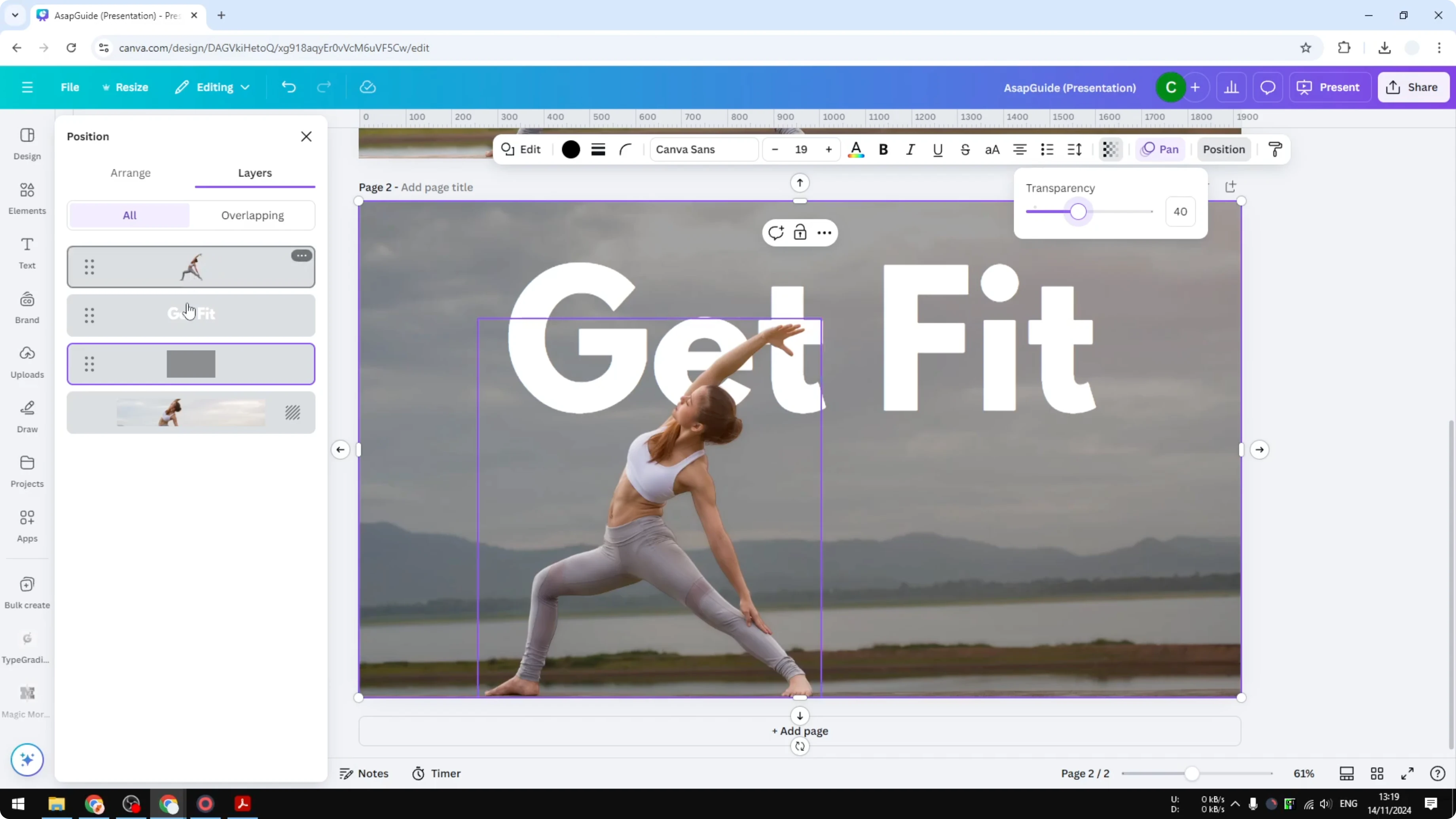 Screenshot from How to Darken Image in Canva at 168s