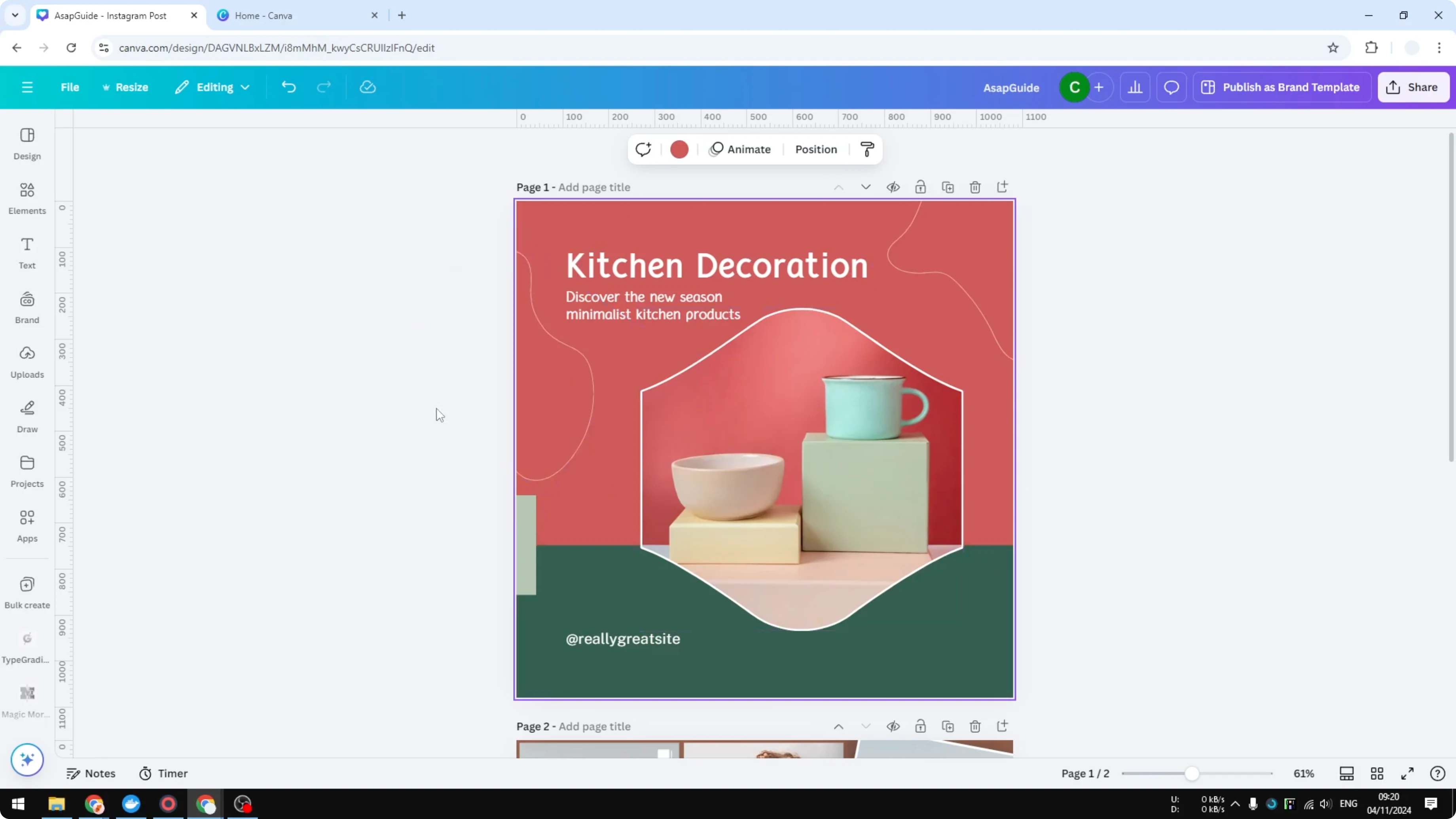 Screenshot from How to Delete Background in Canva at 28s