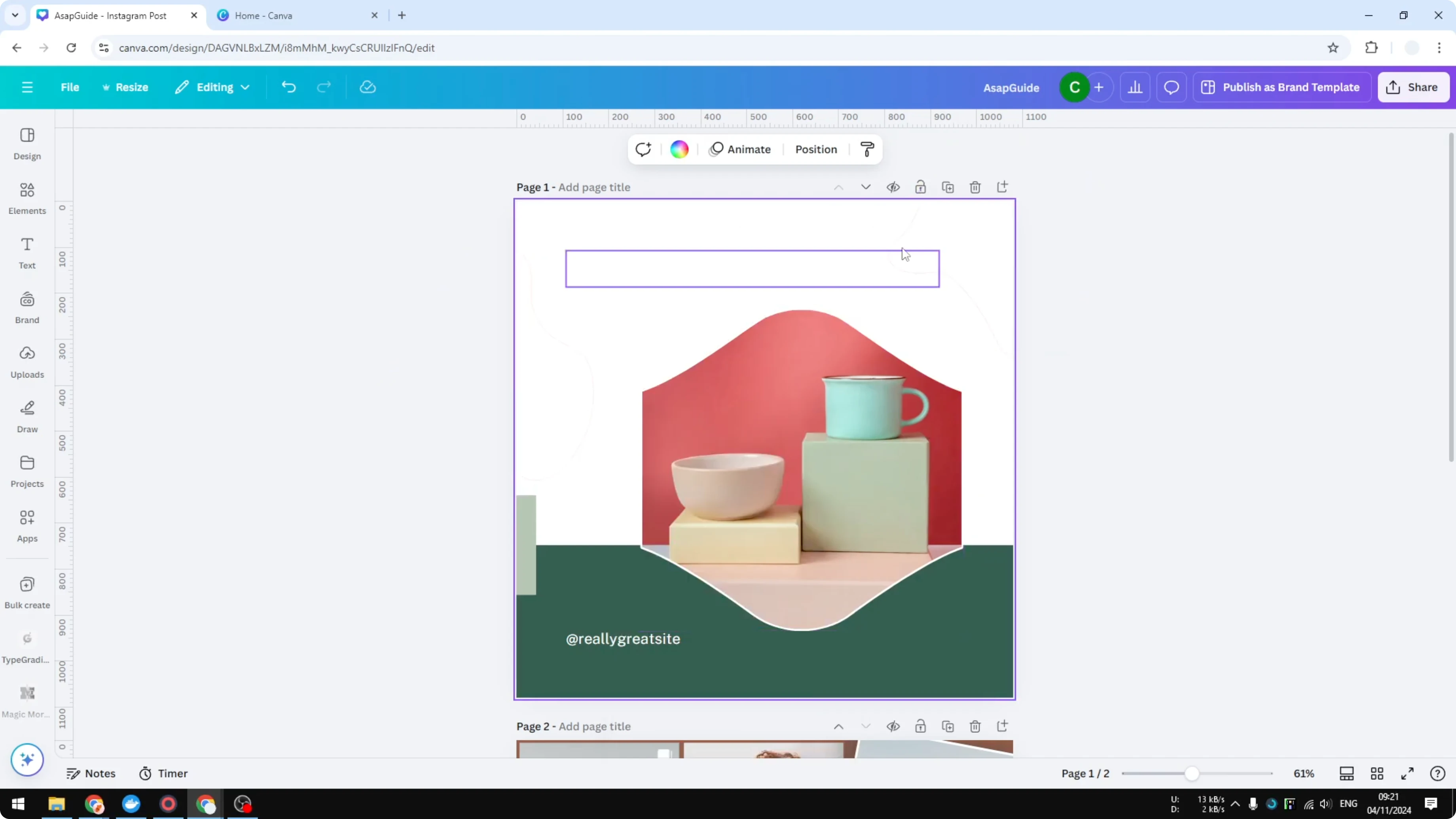 Screenshot from How to Delete Background in Canva at 40s