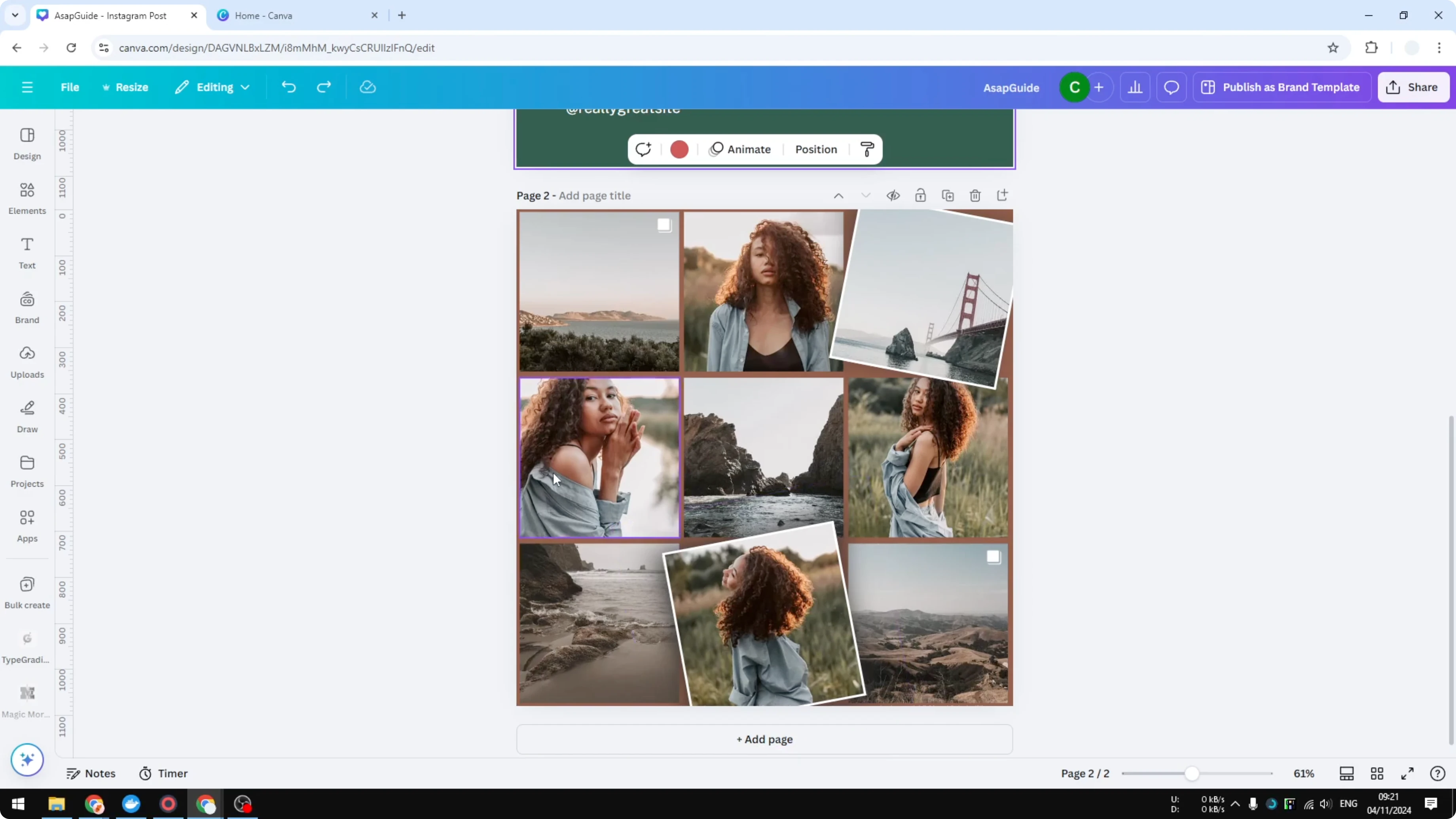 Screenshot from How to Delete Background in Canva at 67s