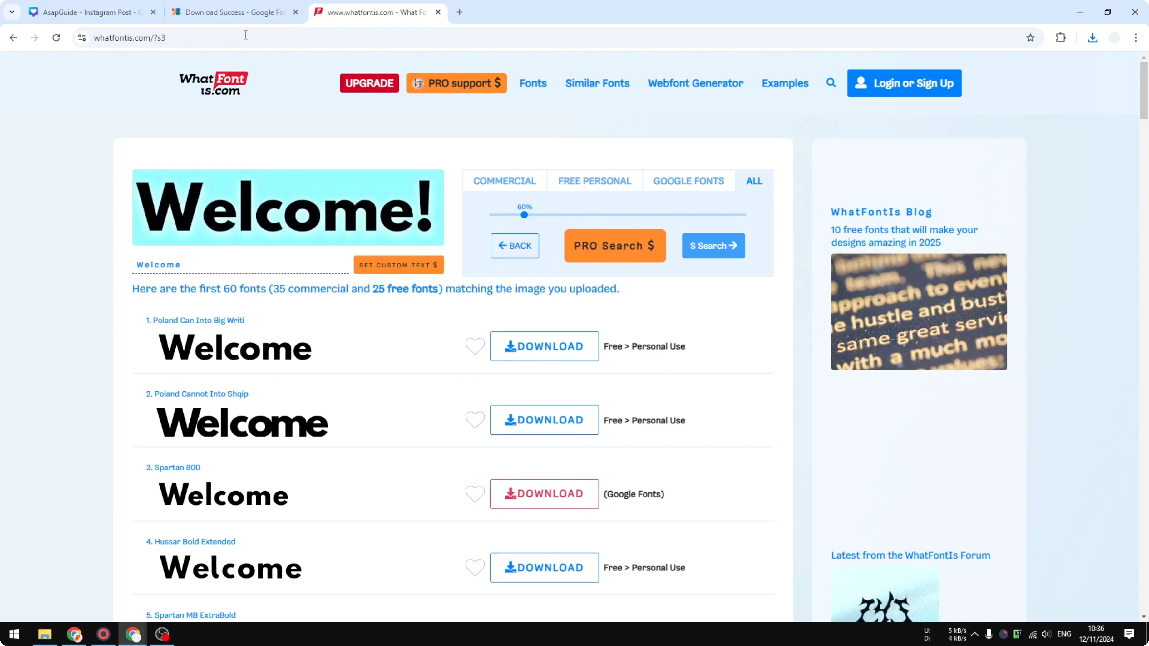 Screenshot from How to Download Fonts from Canva? at 120s