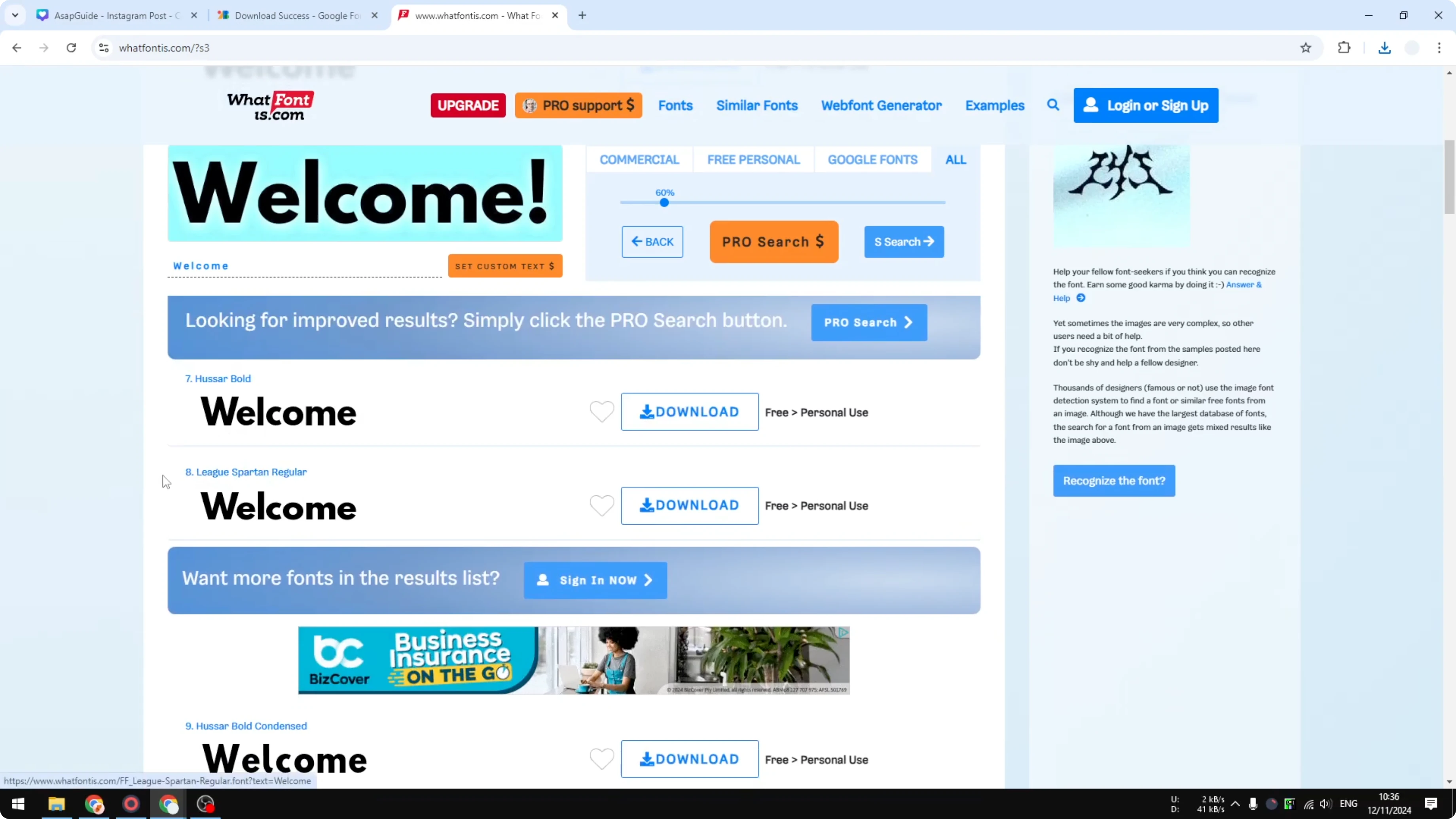 Screenshot from How to Download Fonts from Canva? at 134s