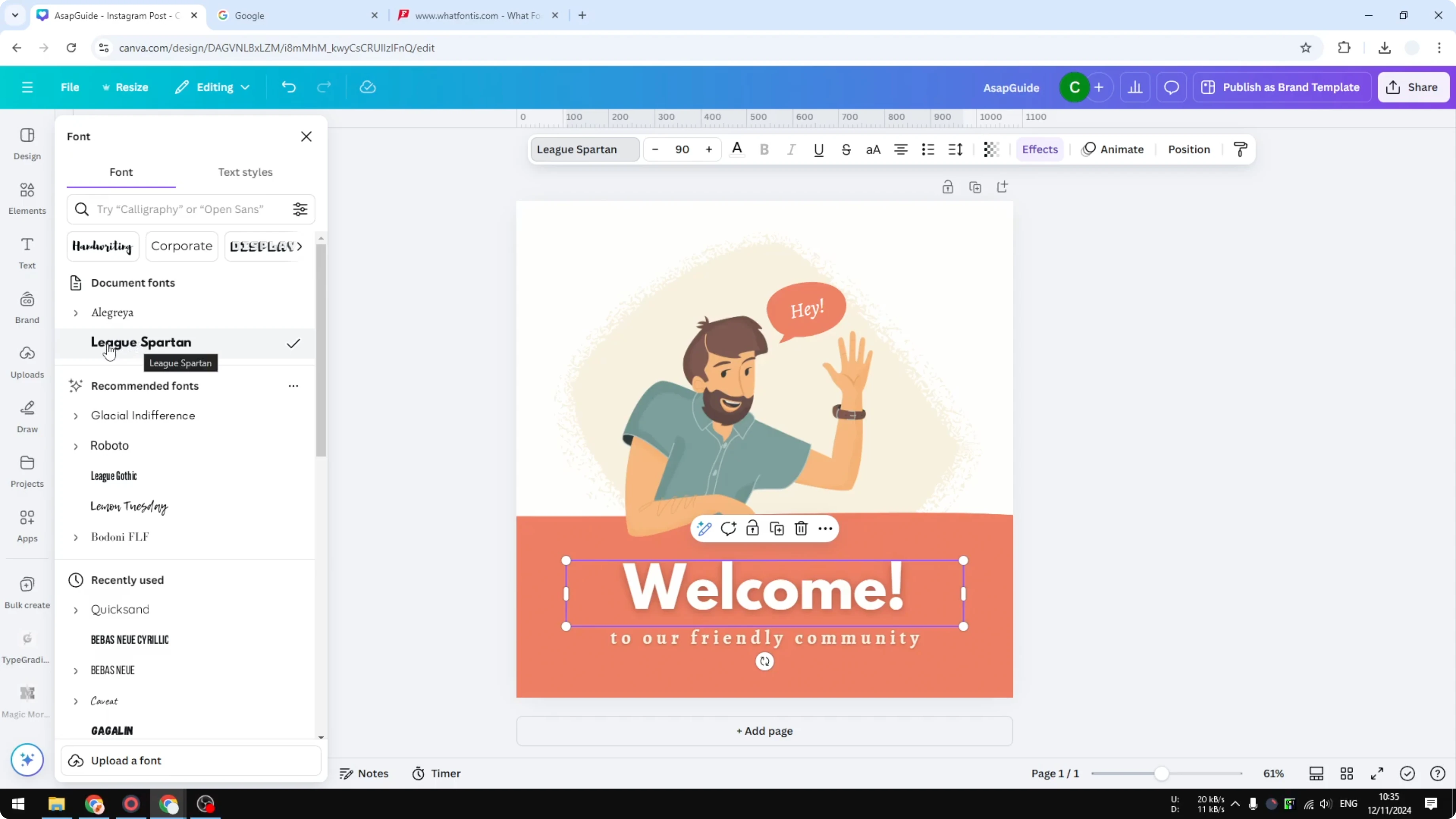 Screenshot from How to Download Fonts from Canva? at 58s