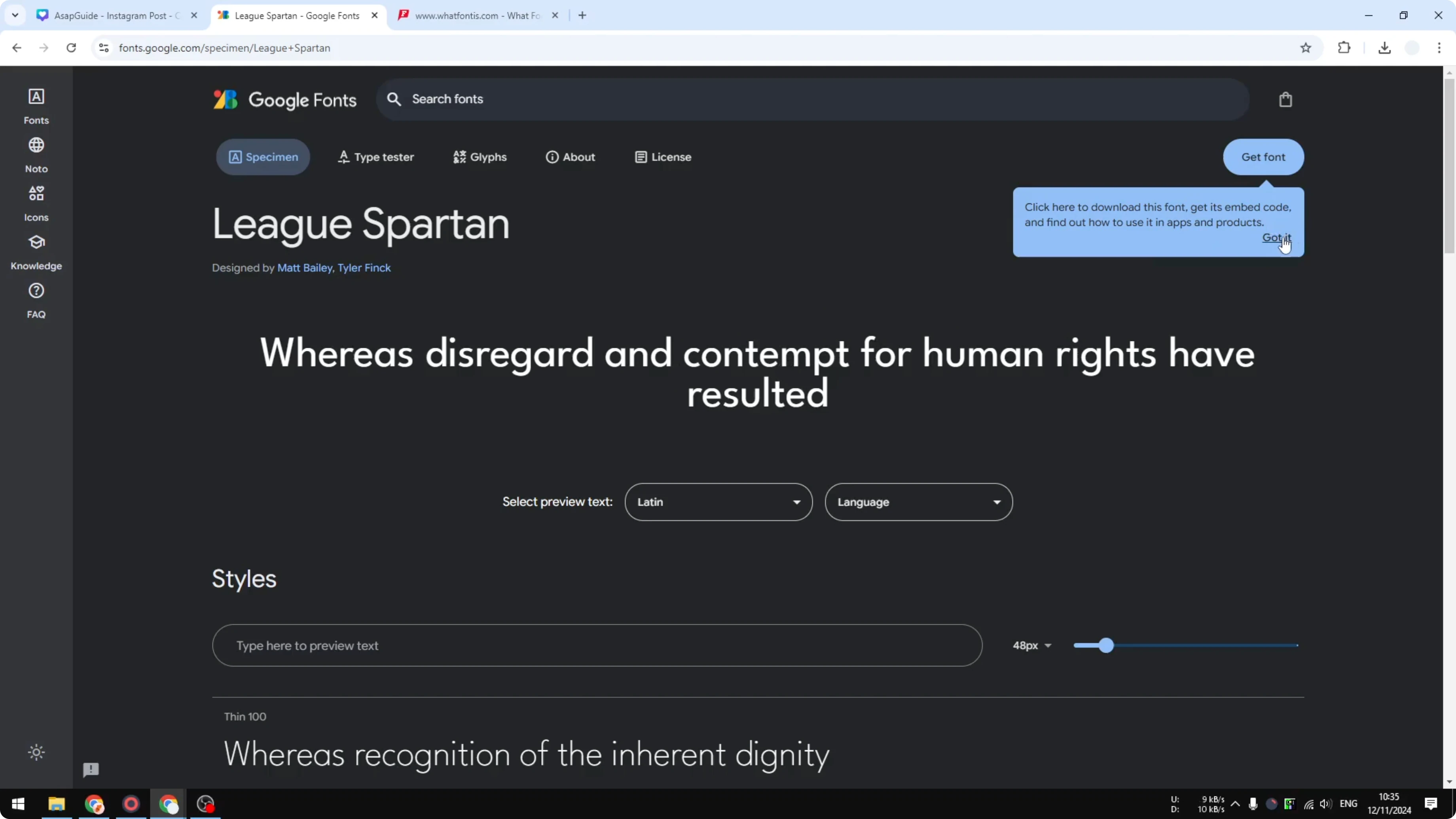 Screenshot from How to Download Fonts from Canva? at 74s