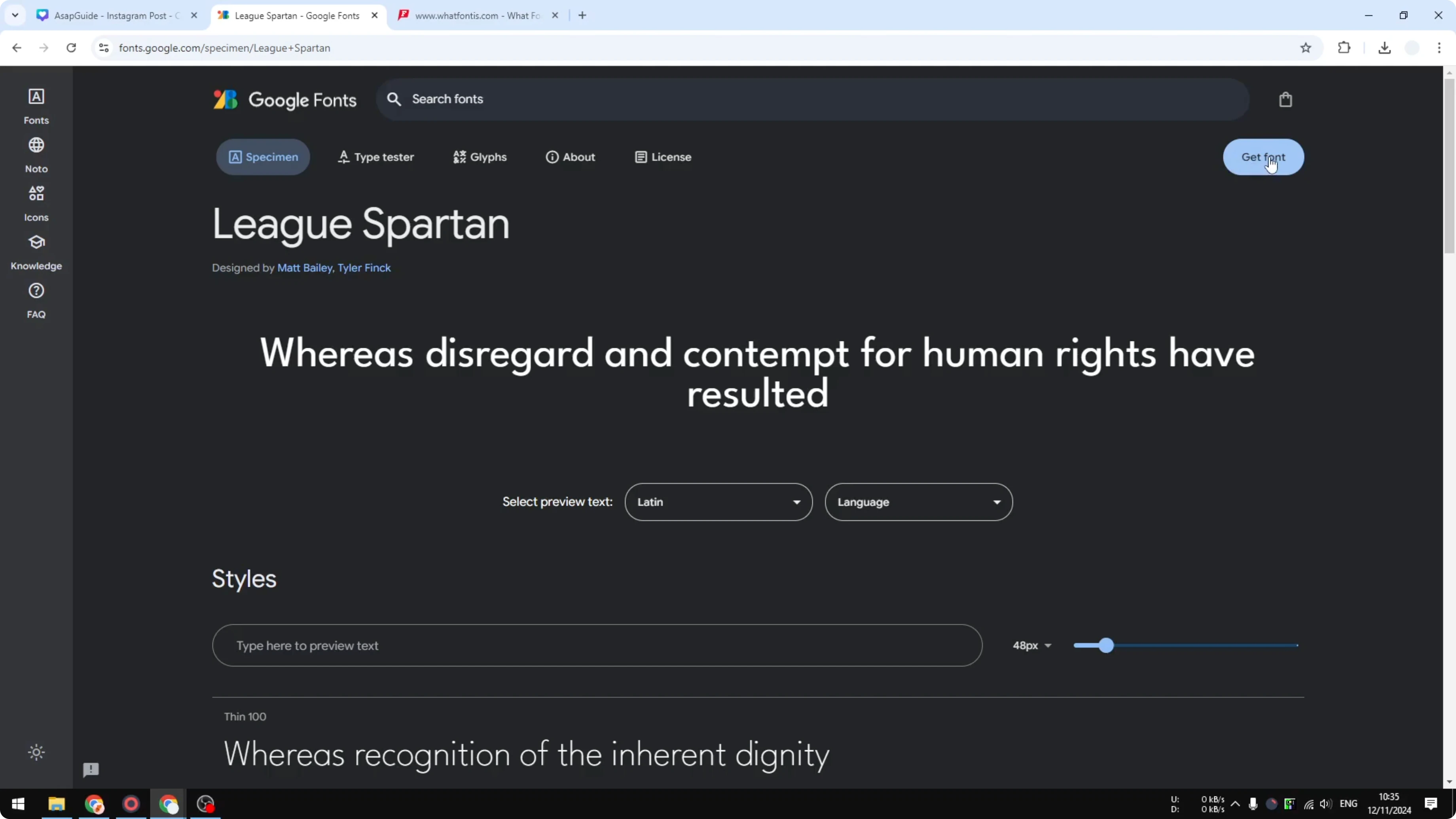 Screenshot from How to Download Fonts from Canva? at 87s