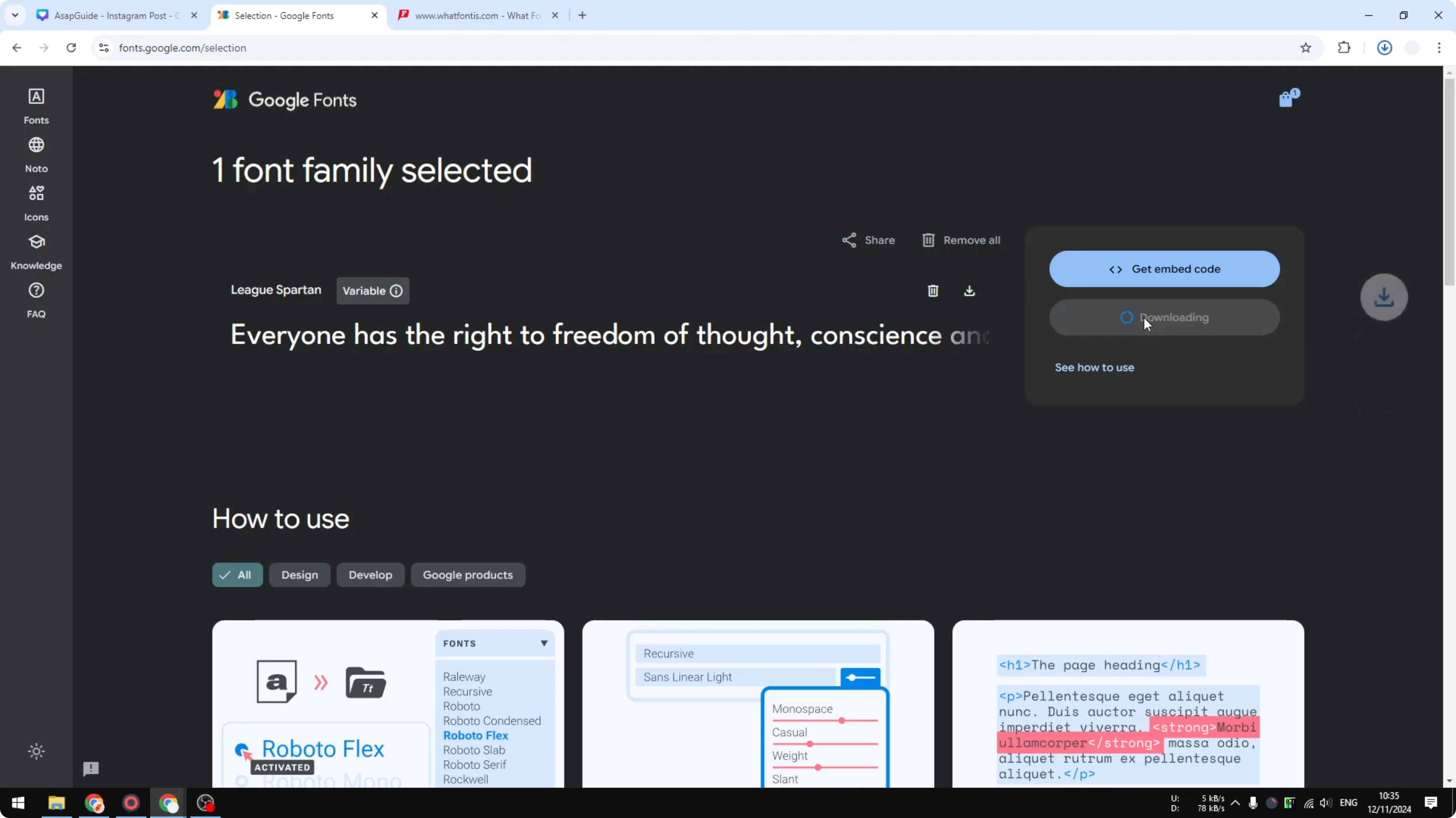 Screenshot from How to Download Fonts from Canva? at 93s