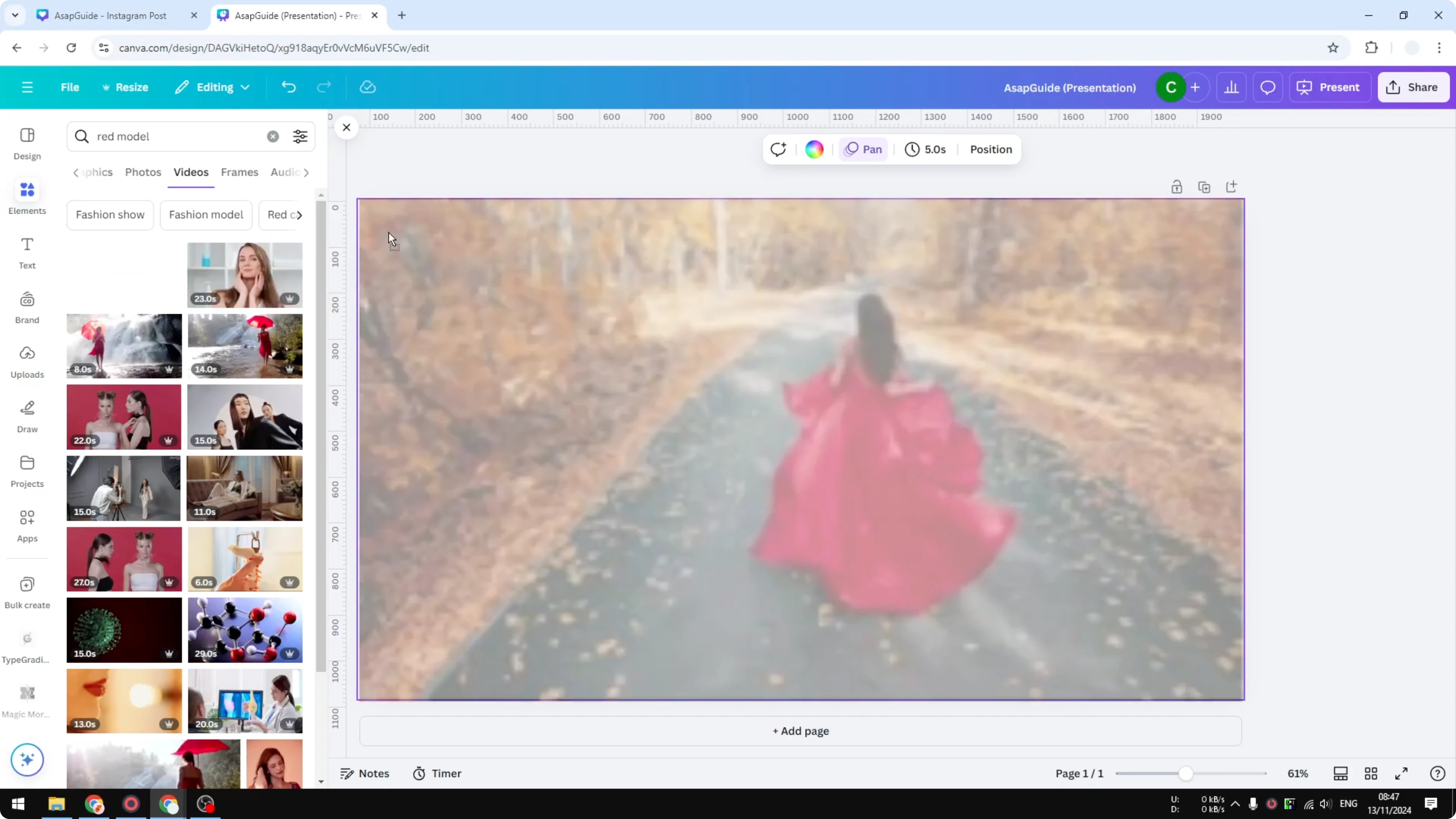 Screenshot from How to Download Stock Video from Canva at 69s