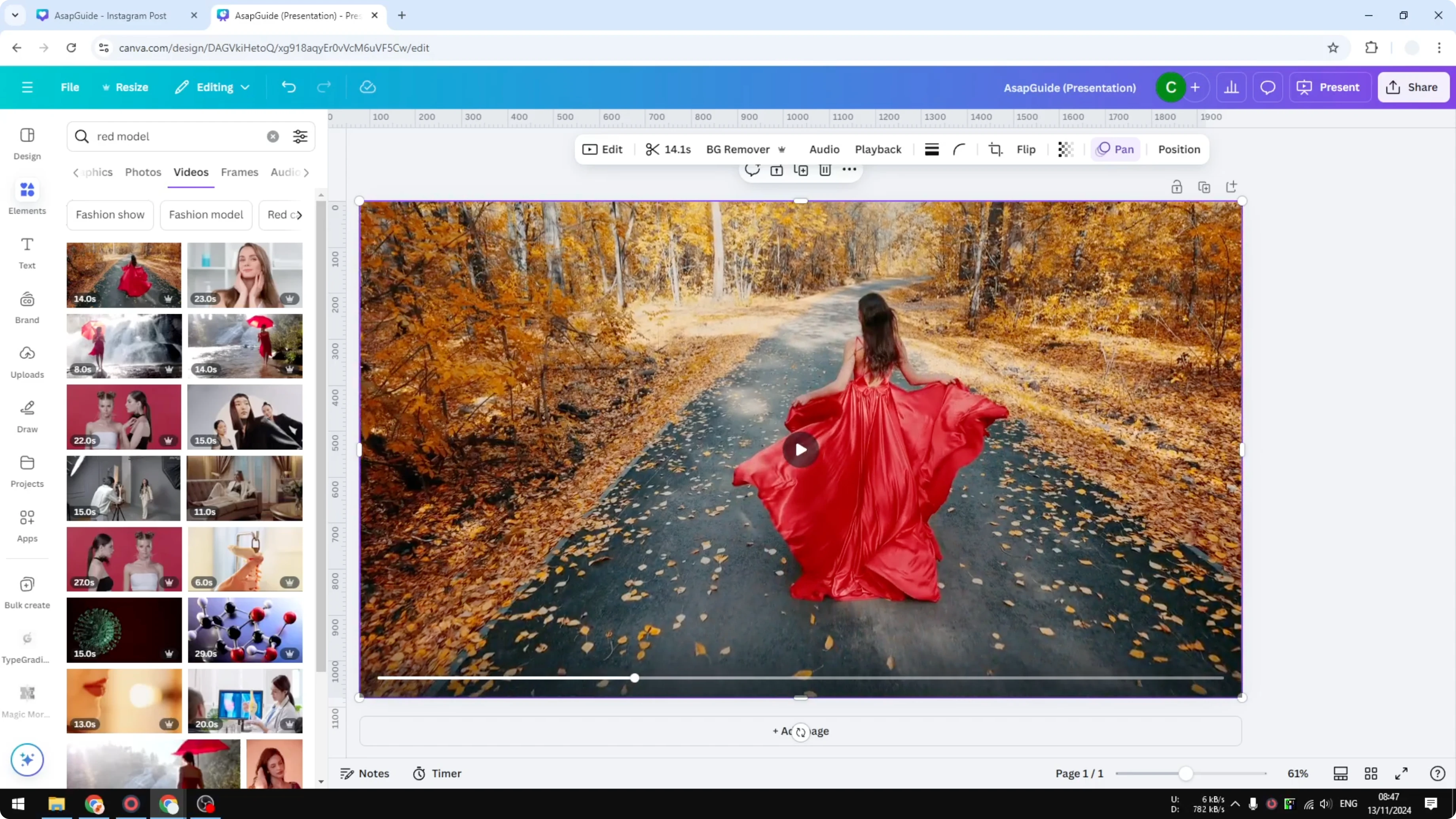 Screenshot from How to Download Stock Video from Canva at 74s
