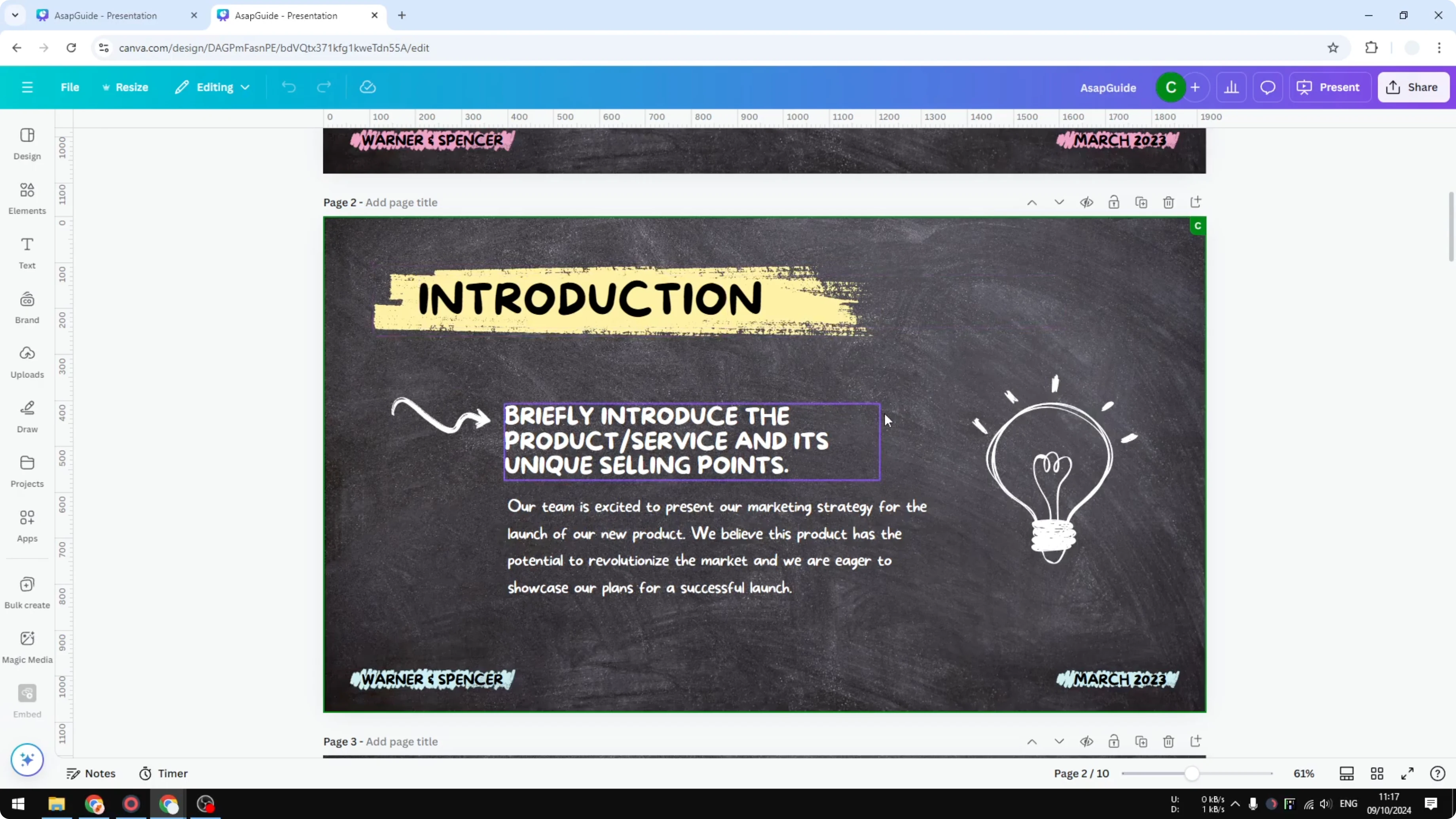 Screenshot from How to Draw Anotate While Presenting in Canva at 167s