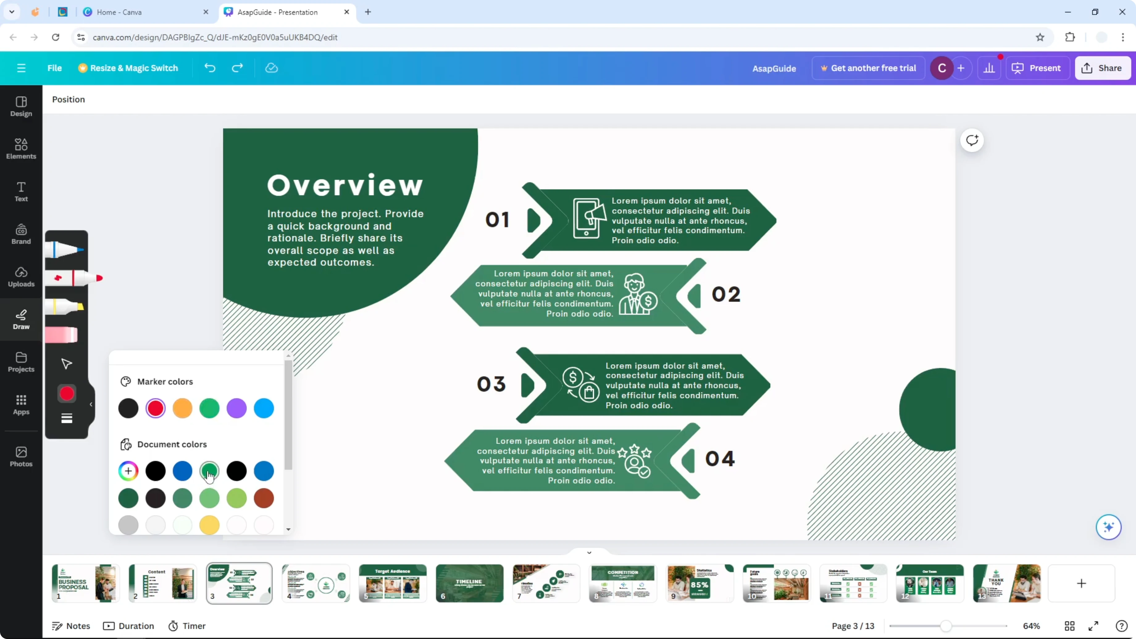 Screenshot from How to Draw on Canva Presentation at 92s