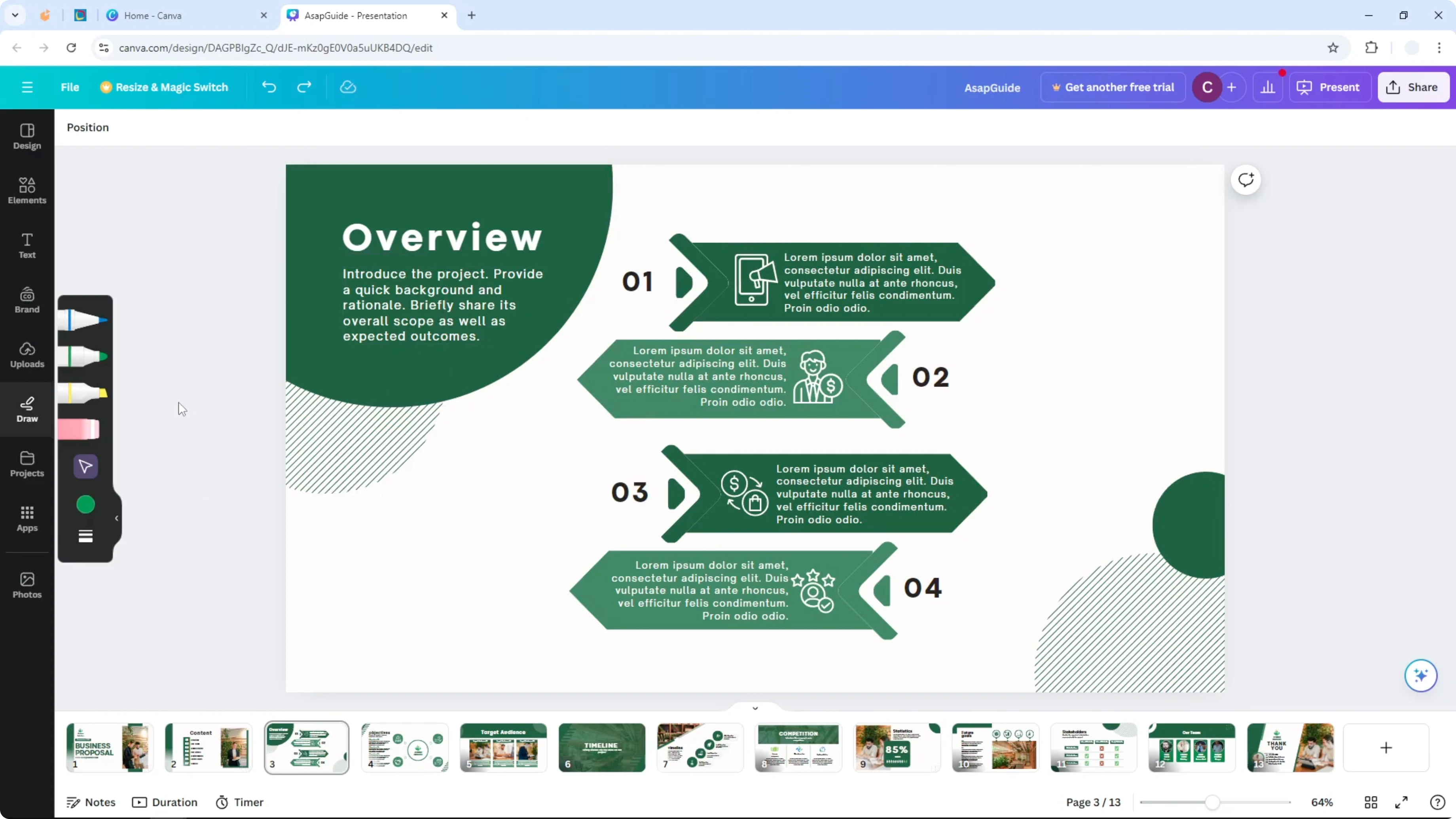 Screenshot from How to Draw on Canva Presentation at 97s