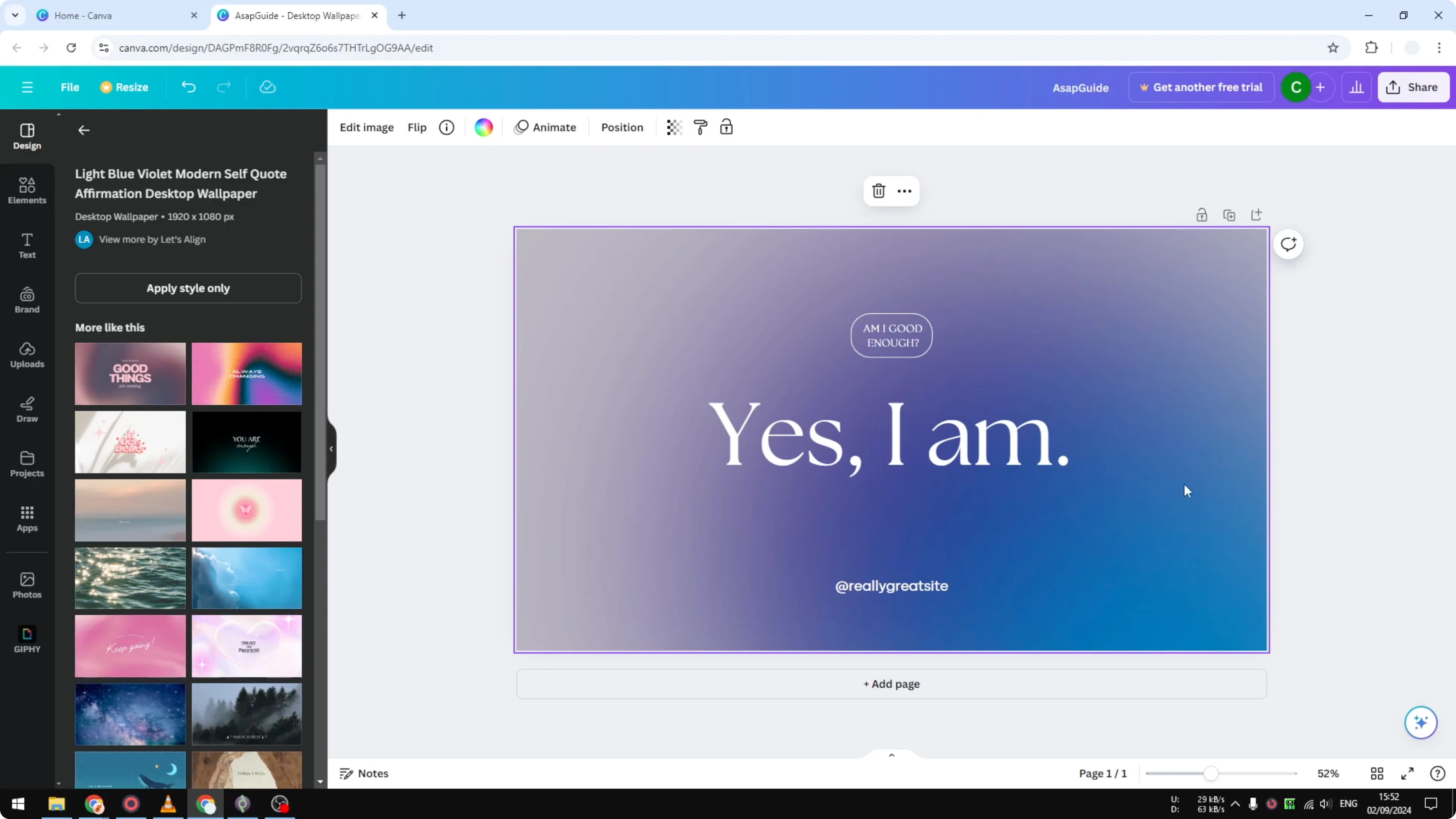 Screenshot from How To Duplicate Pages In Canva Tutorial at 29s