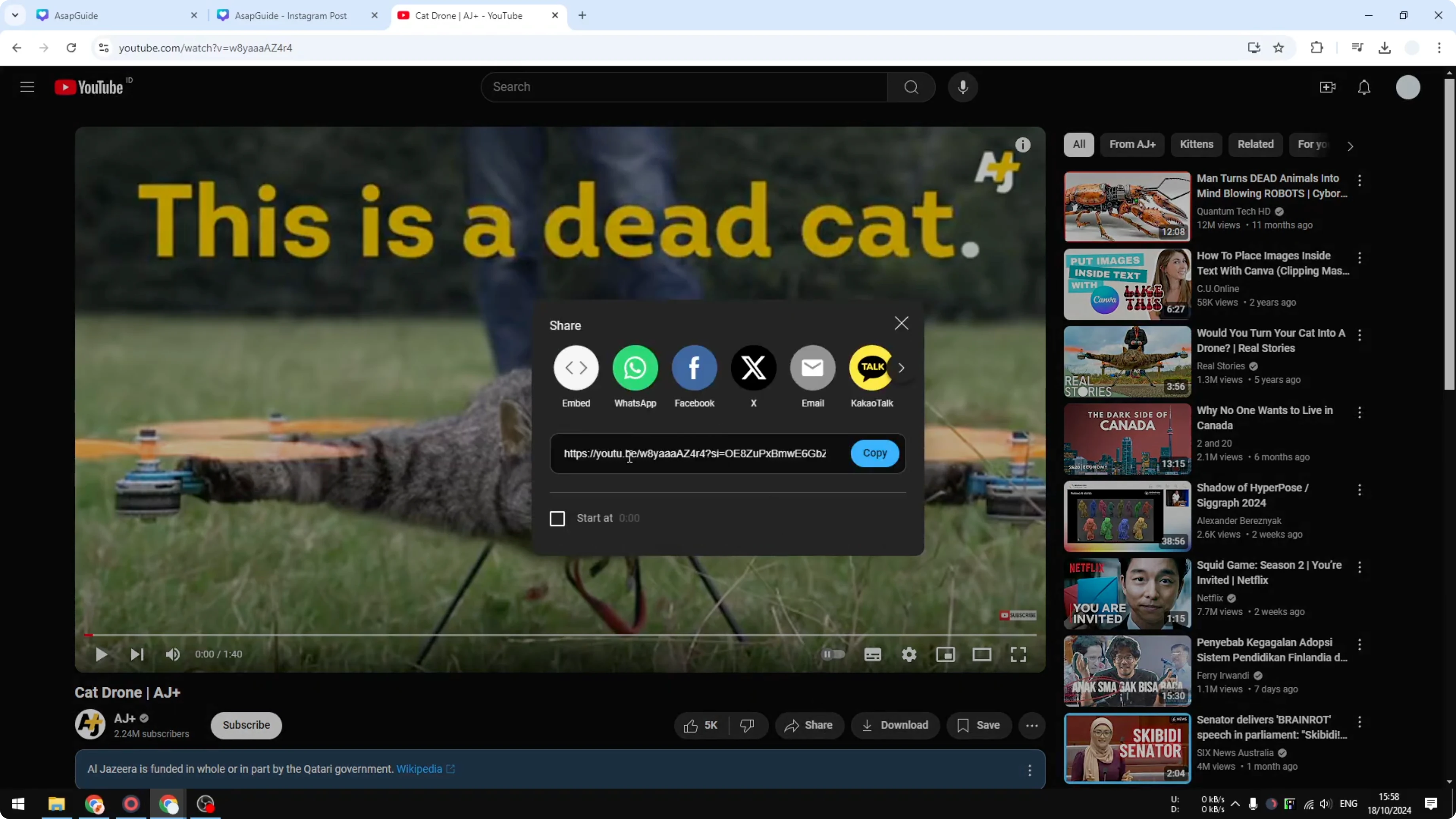 Screenshot from How to Embed a YouTube Video in Canva at 56s
