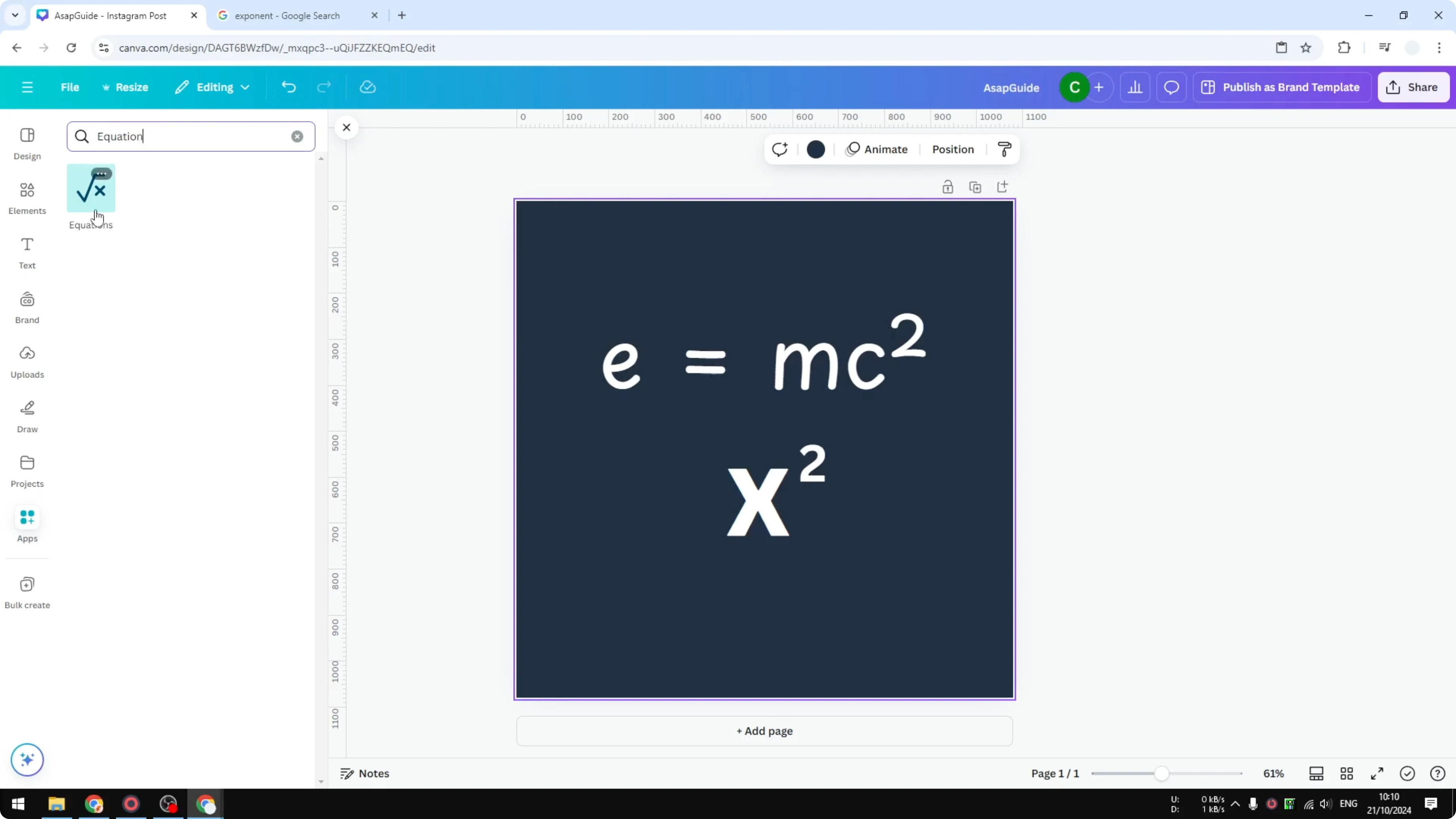 Screenshot from How to Exponent Superscript in Canva at 156s