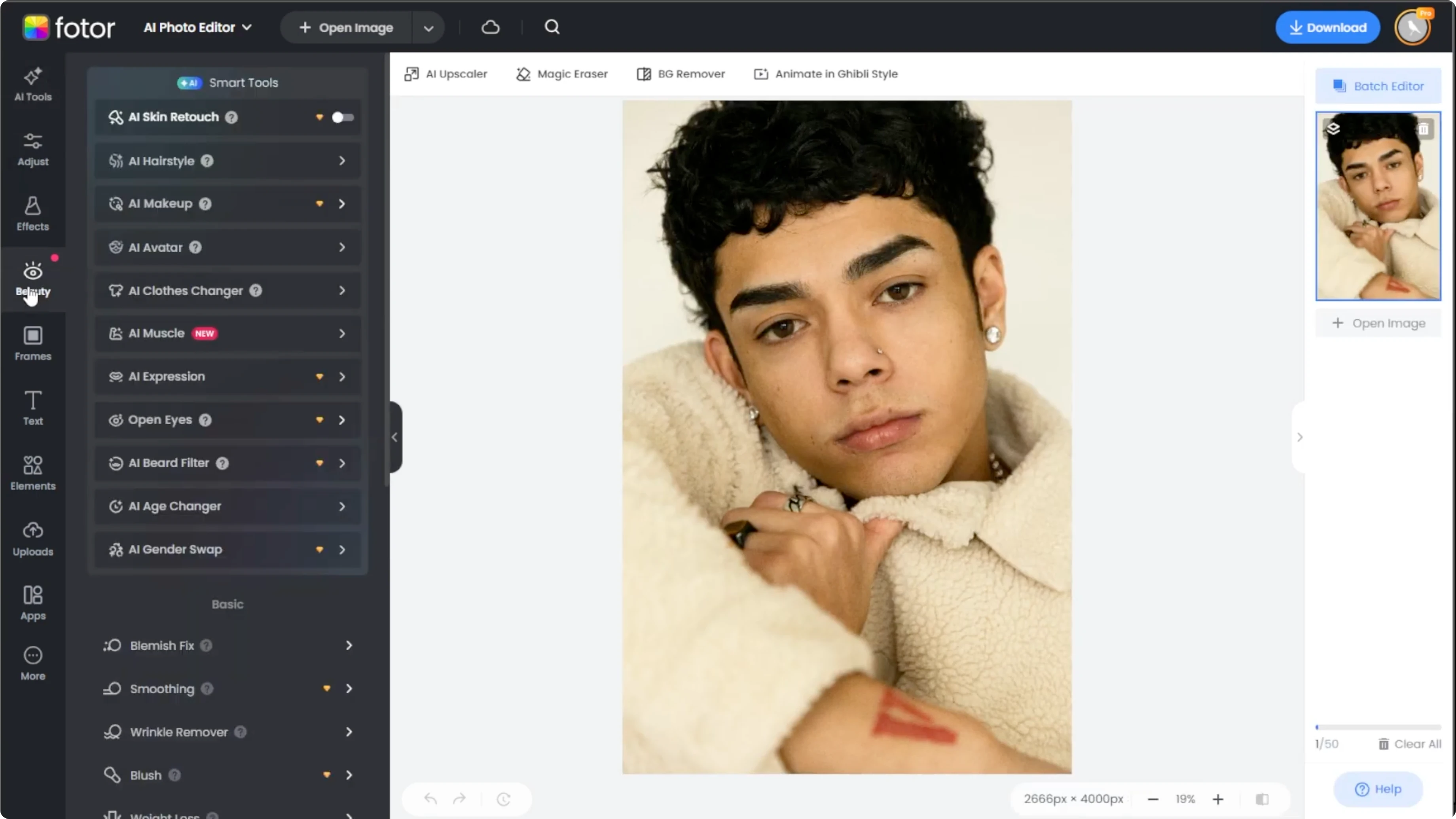 Screenshot from How to Visualize Yourself with Facial Hair and Try Different Beard Styles with AI? at 39s