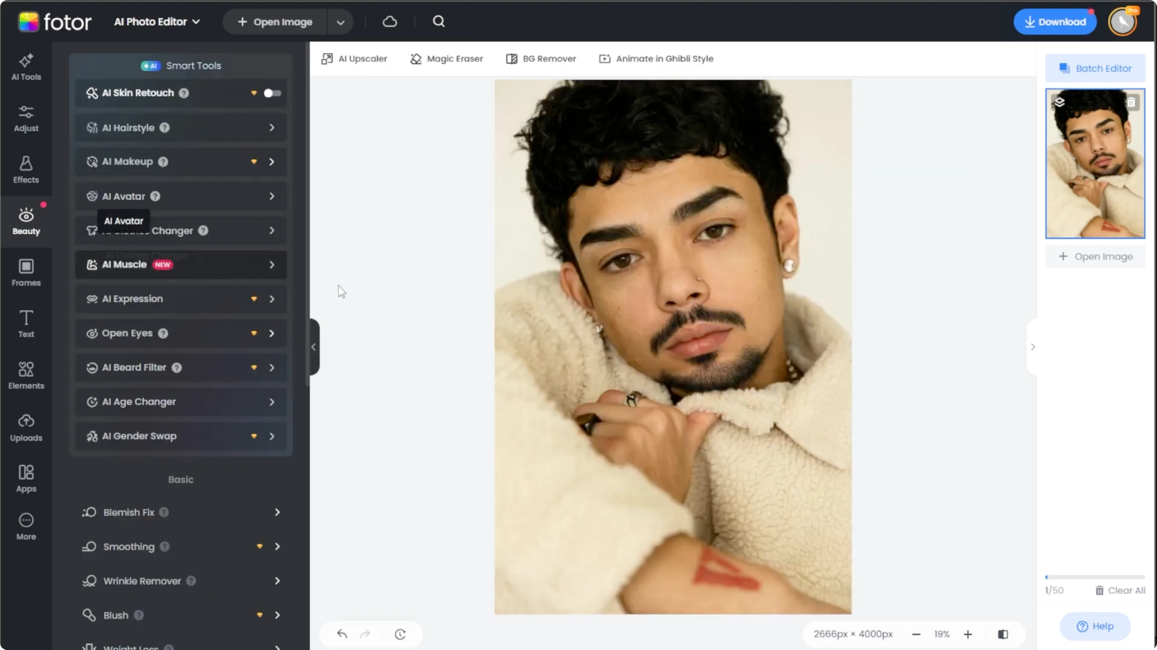 Screenshot from How to Visualize Yourself with Facial Hair and Try Different Beard Styles with AI? at 85s