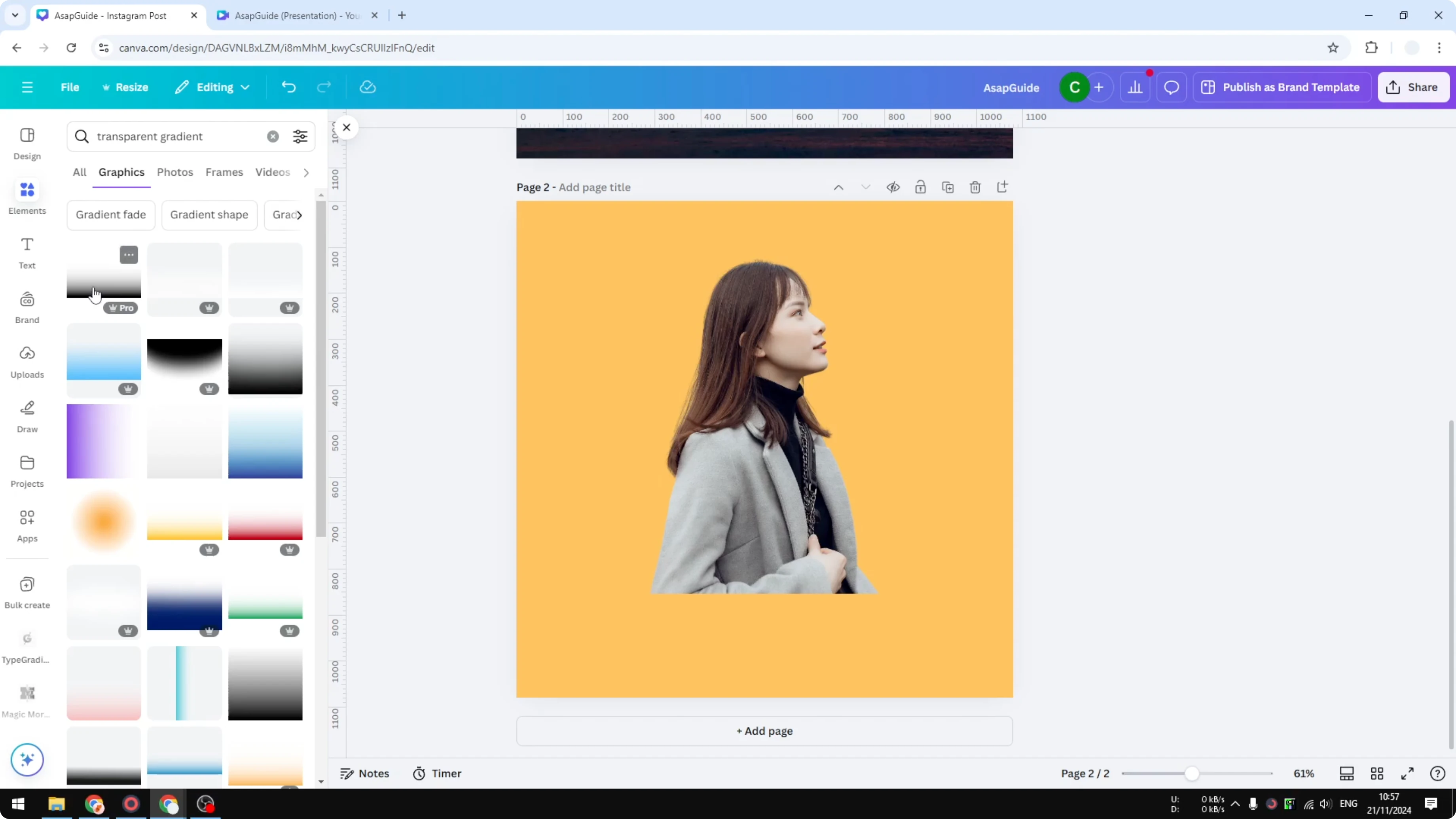 Screenshot from How to Fade an Image in Canva at 87s