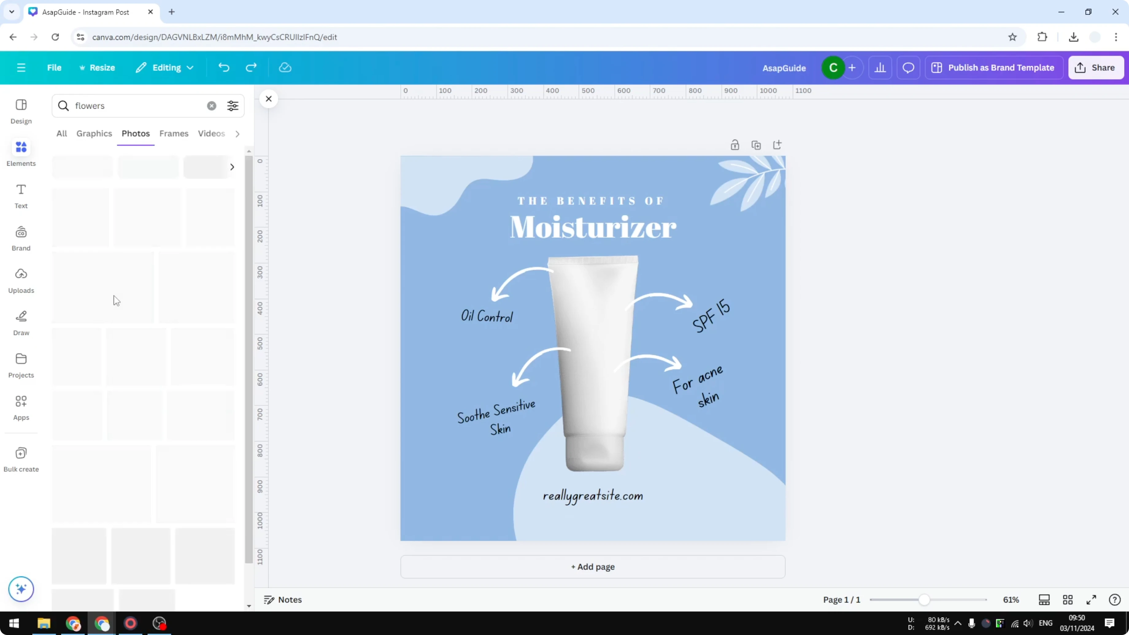 Screenshot from How to Find Photos in Canva with Your Exact Brand Colors at 26s