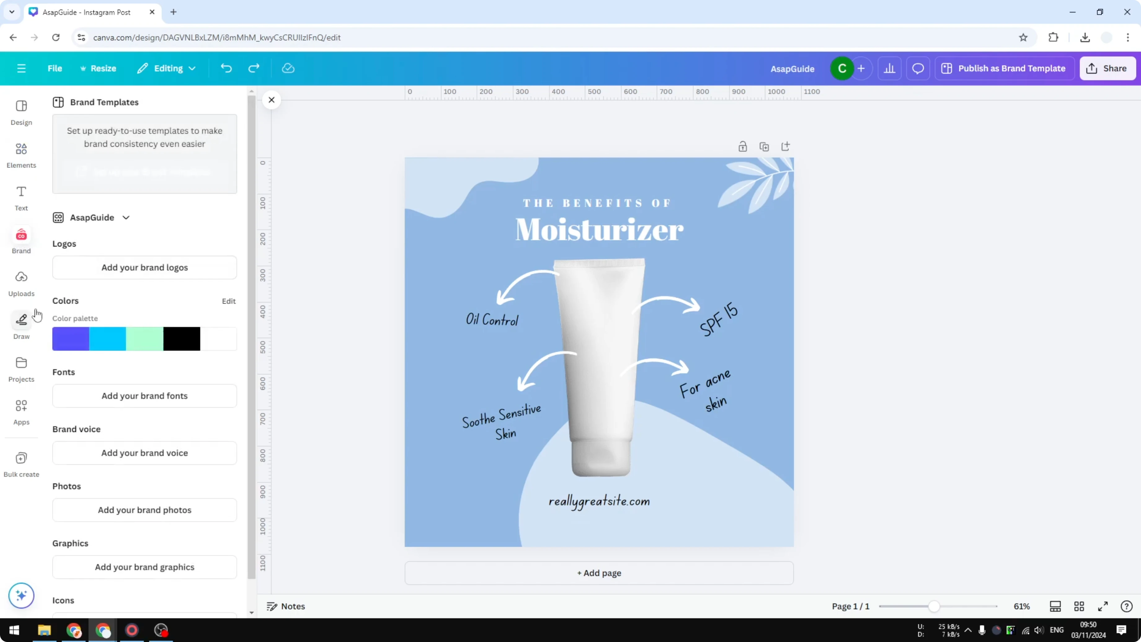 Screenshot from How to Find Photos in Canva with Your Exact Brand Colors at 42s