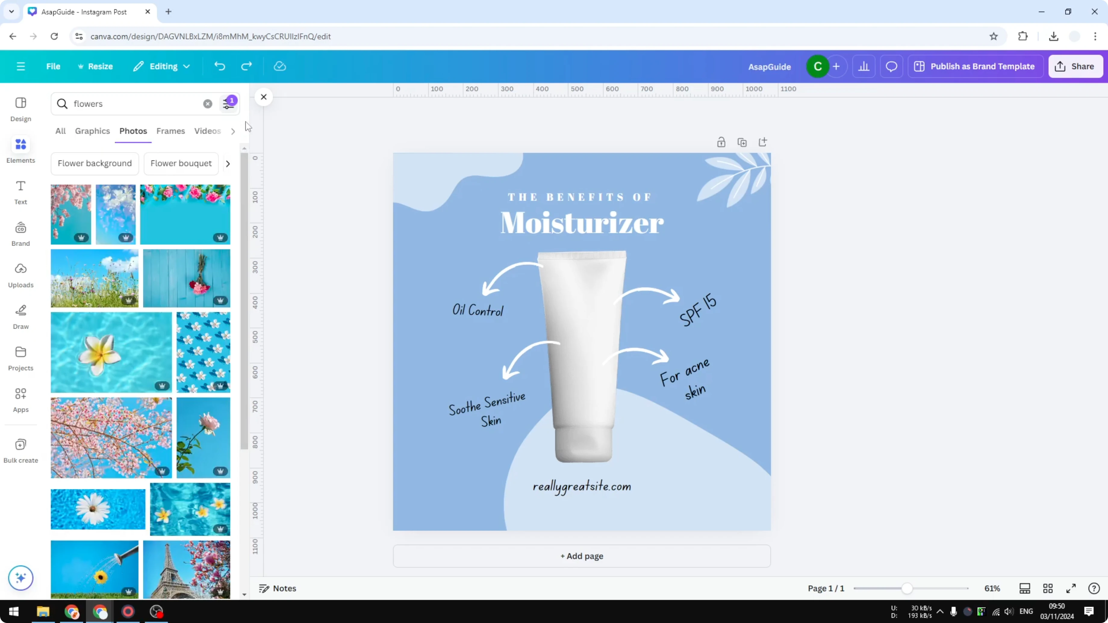 Screenshot from How to Find Photos in Canva with Your Exact Brand Colors at 68s