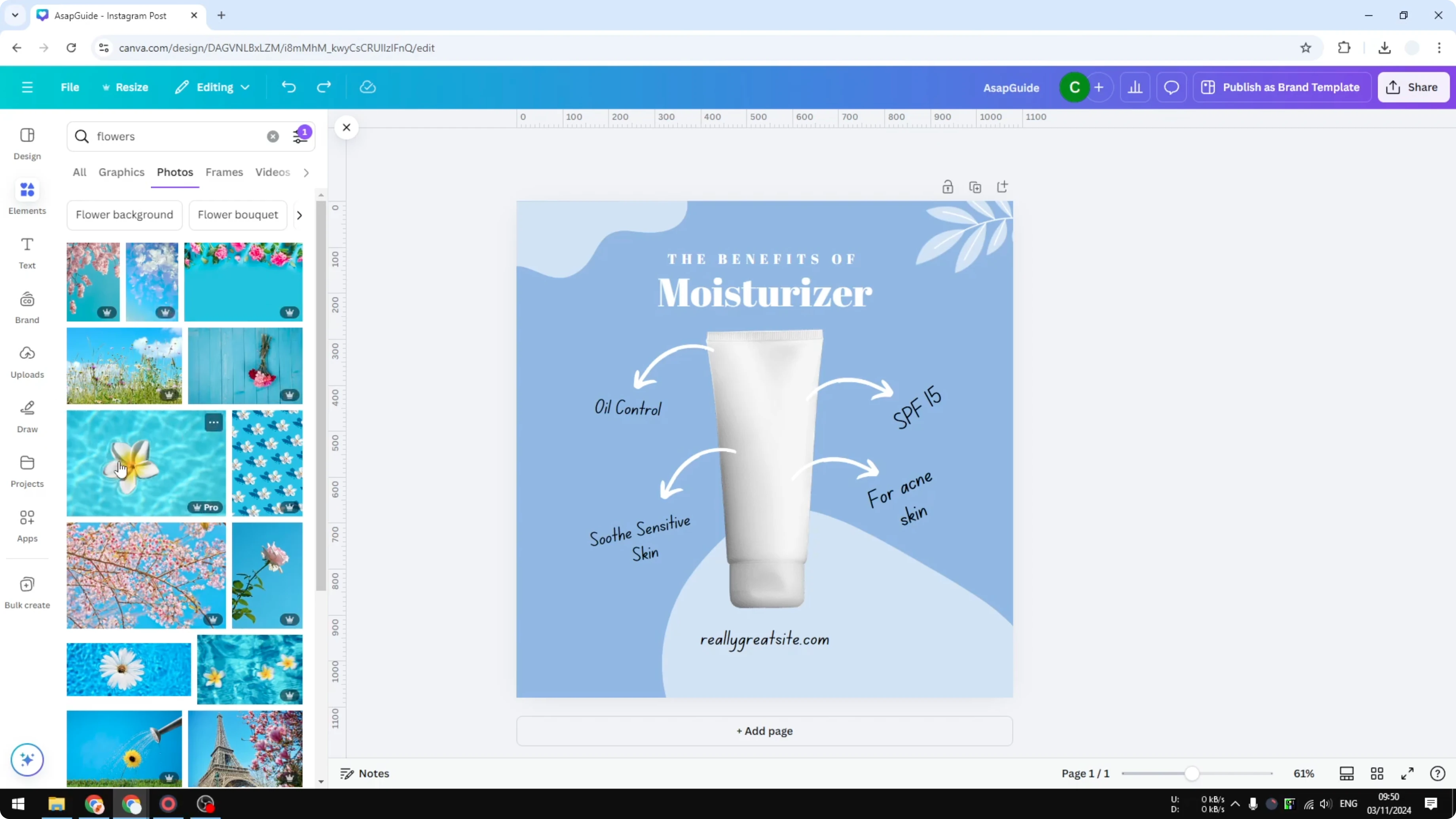 Screenshot from How to Find Photos in Canva with Your Exact Brand Colors at 74s