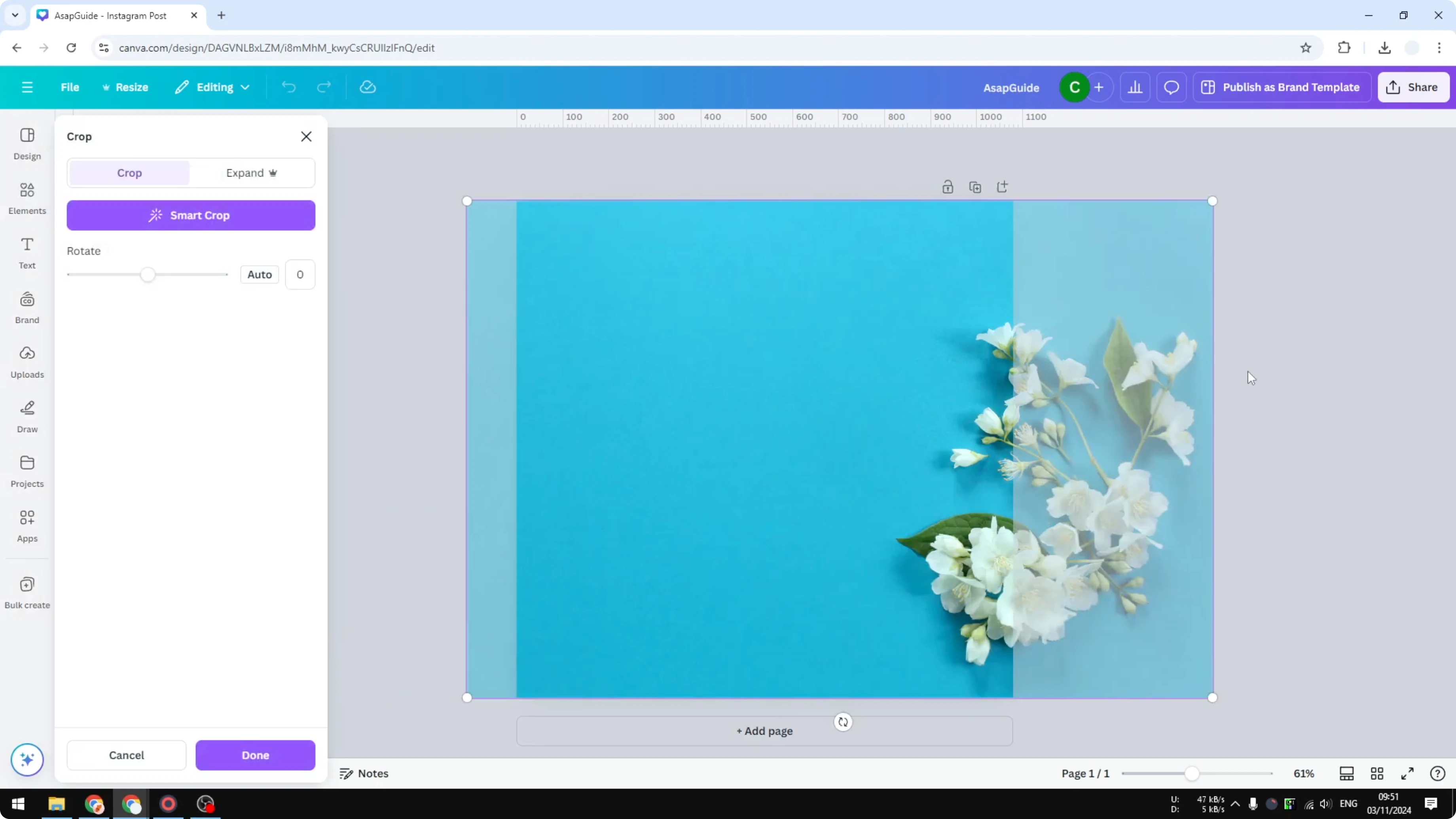 Screenshot from How to Find Photos in Canva with Your Exact Brand Colors at 91s
