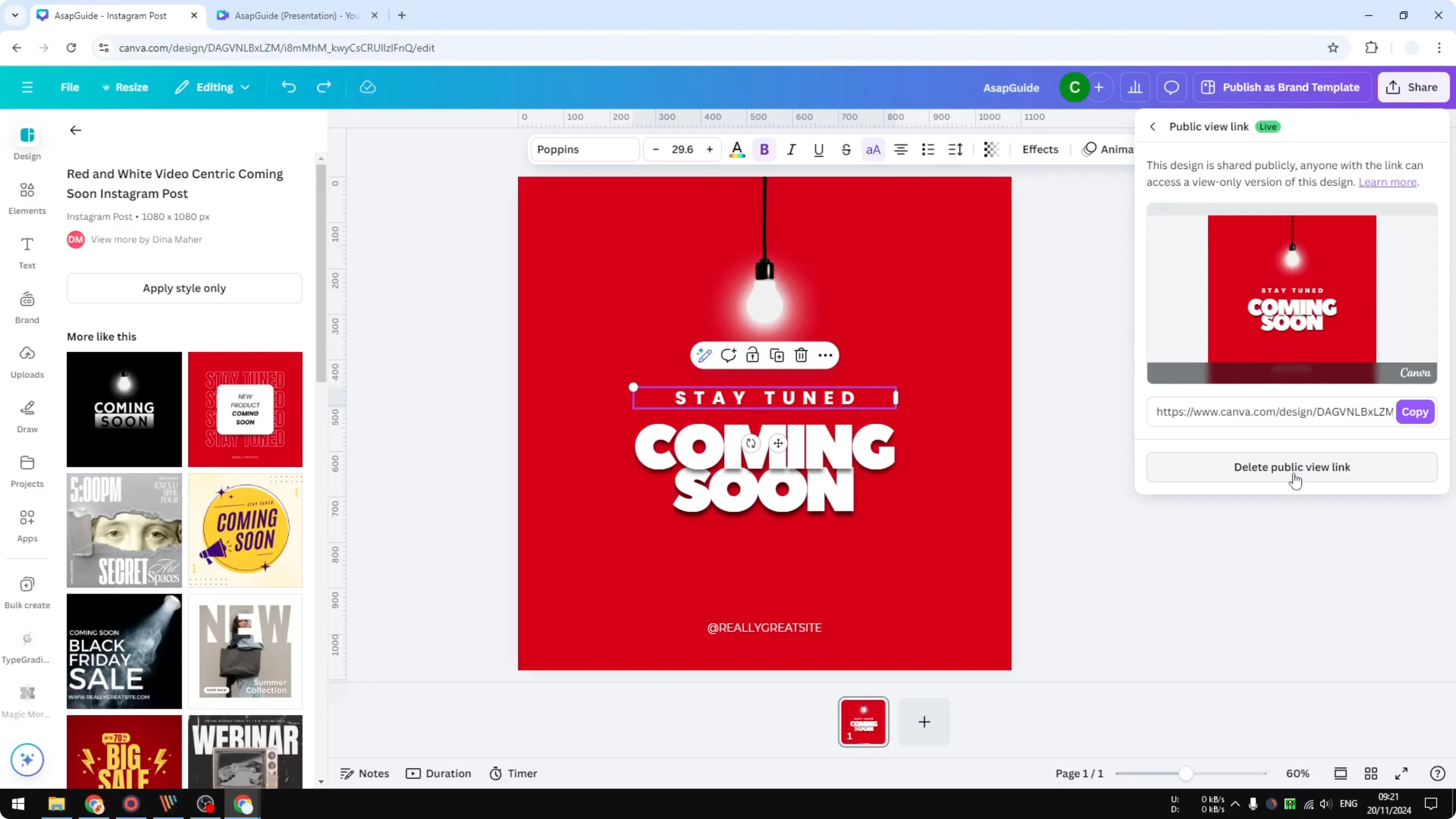 Screenshot from How to Fix Can't Move Anything in Canva at 118s