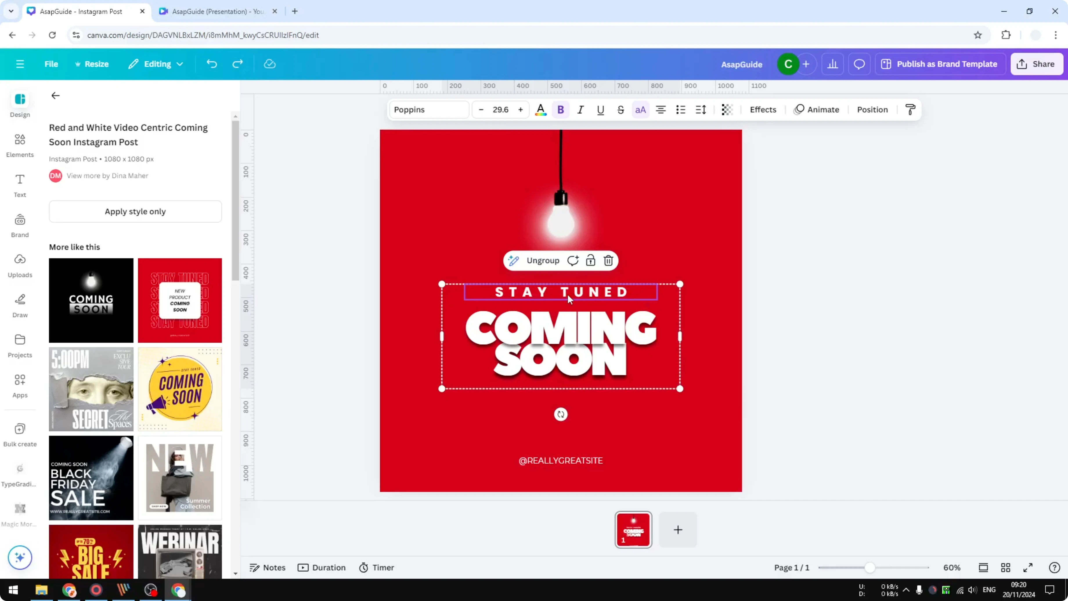 Screenshot from How to Fix Can't Move Anything in Canva at 60s
