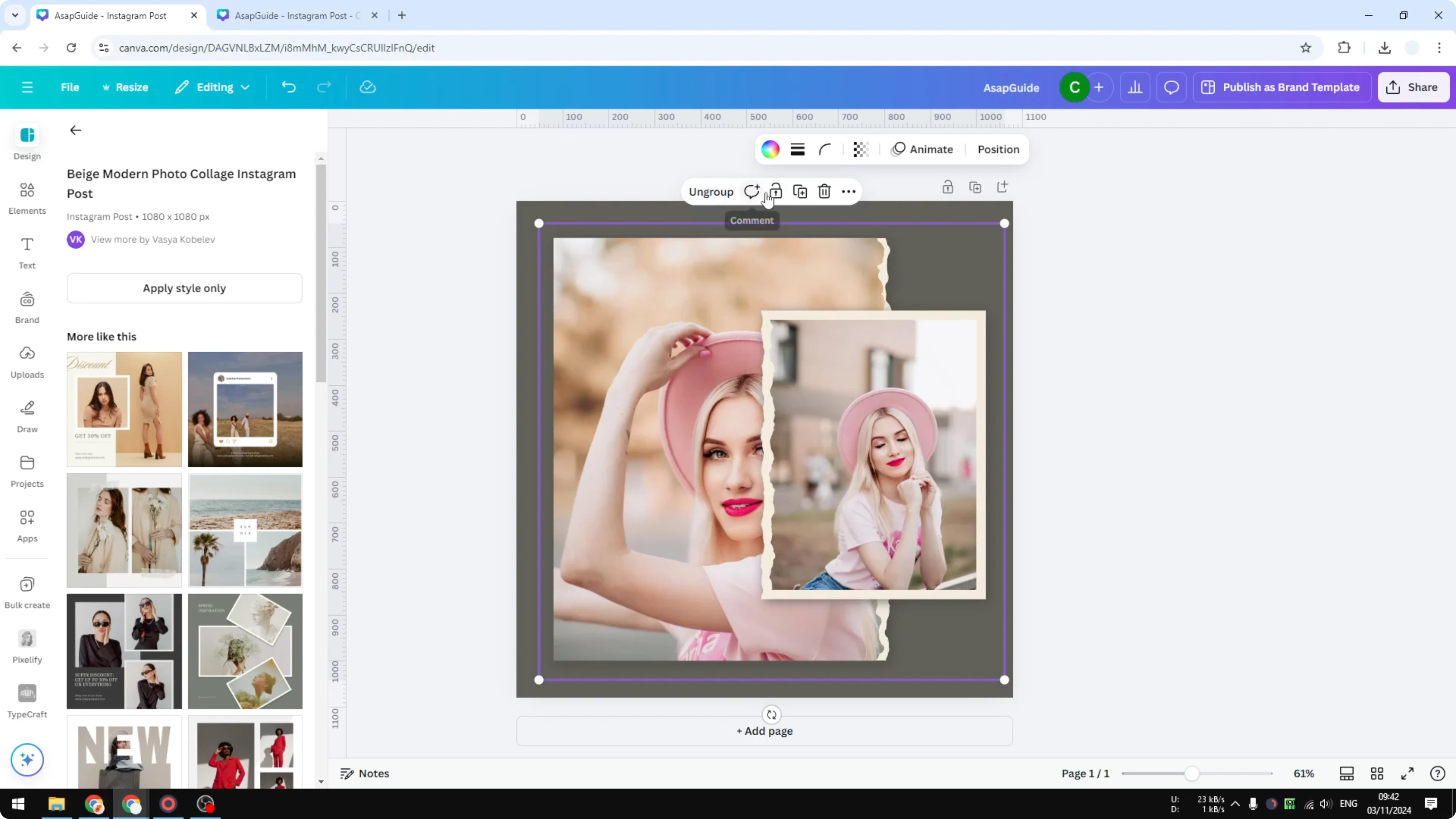 Screenshot from How to Flatten an Image in Canva at 42s