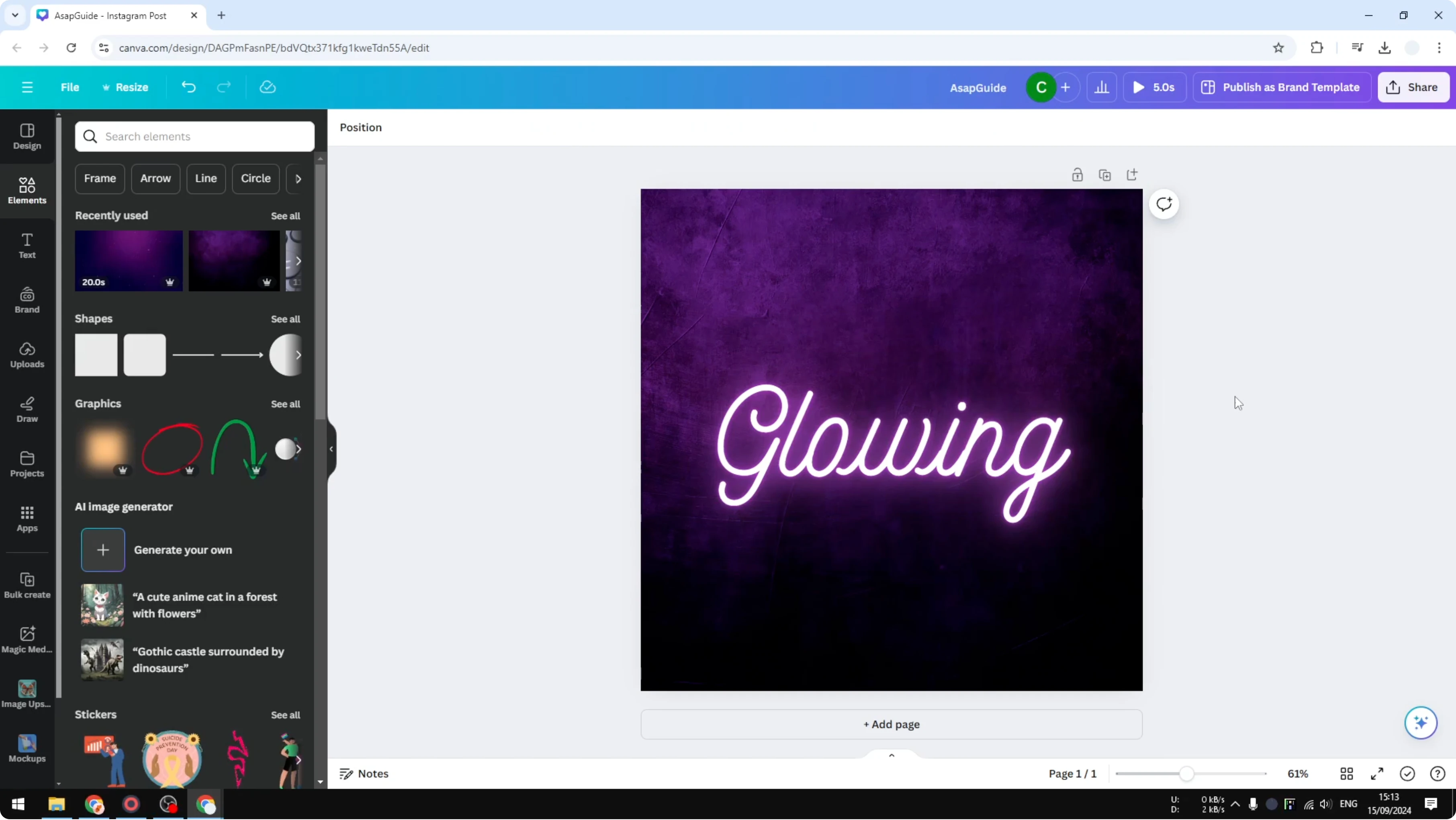 Screenshot from How to Flip Text In Canva at 55s