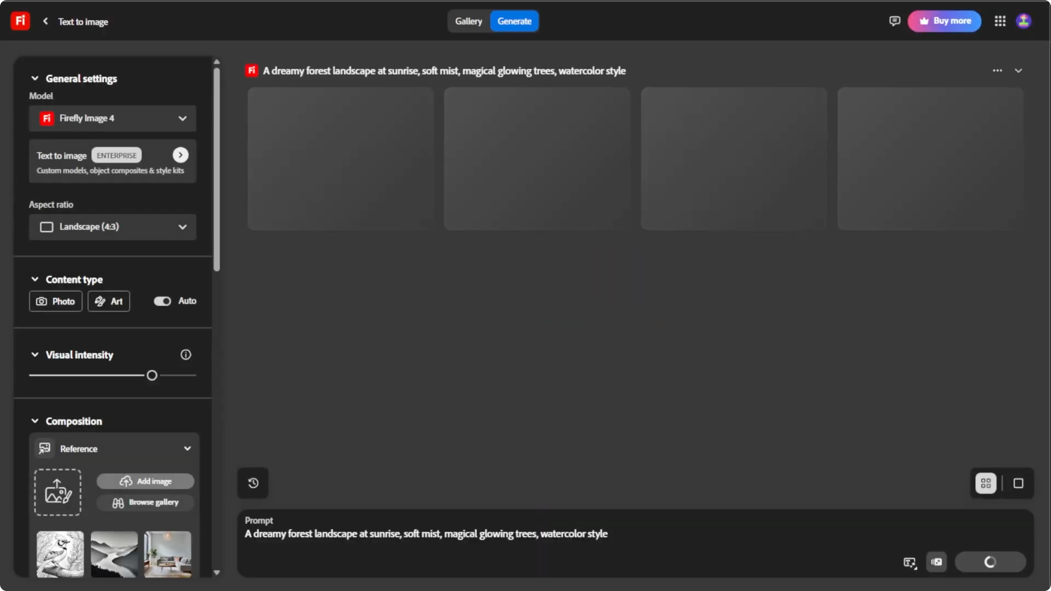Screenshot from How to Generate High-Quality Images and Graphics with Adobe Firefly? at 63s