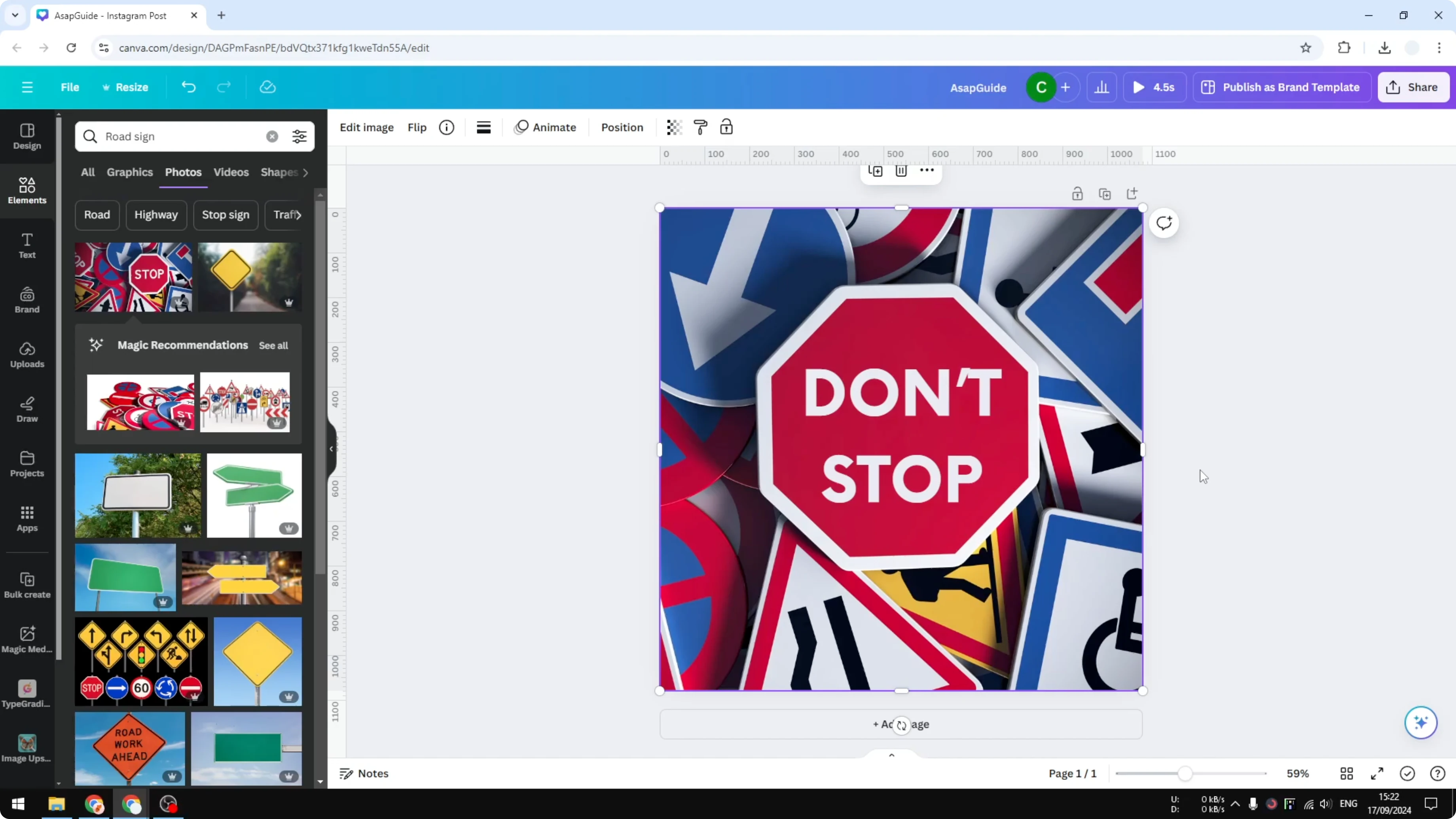 Screenshot from How to Grab Text in Canva at 109s