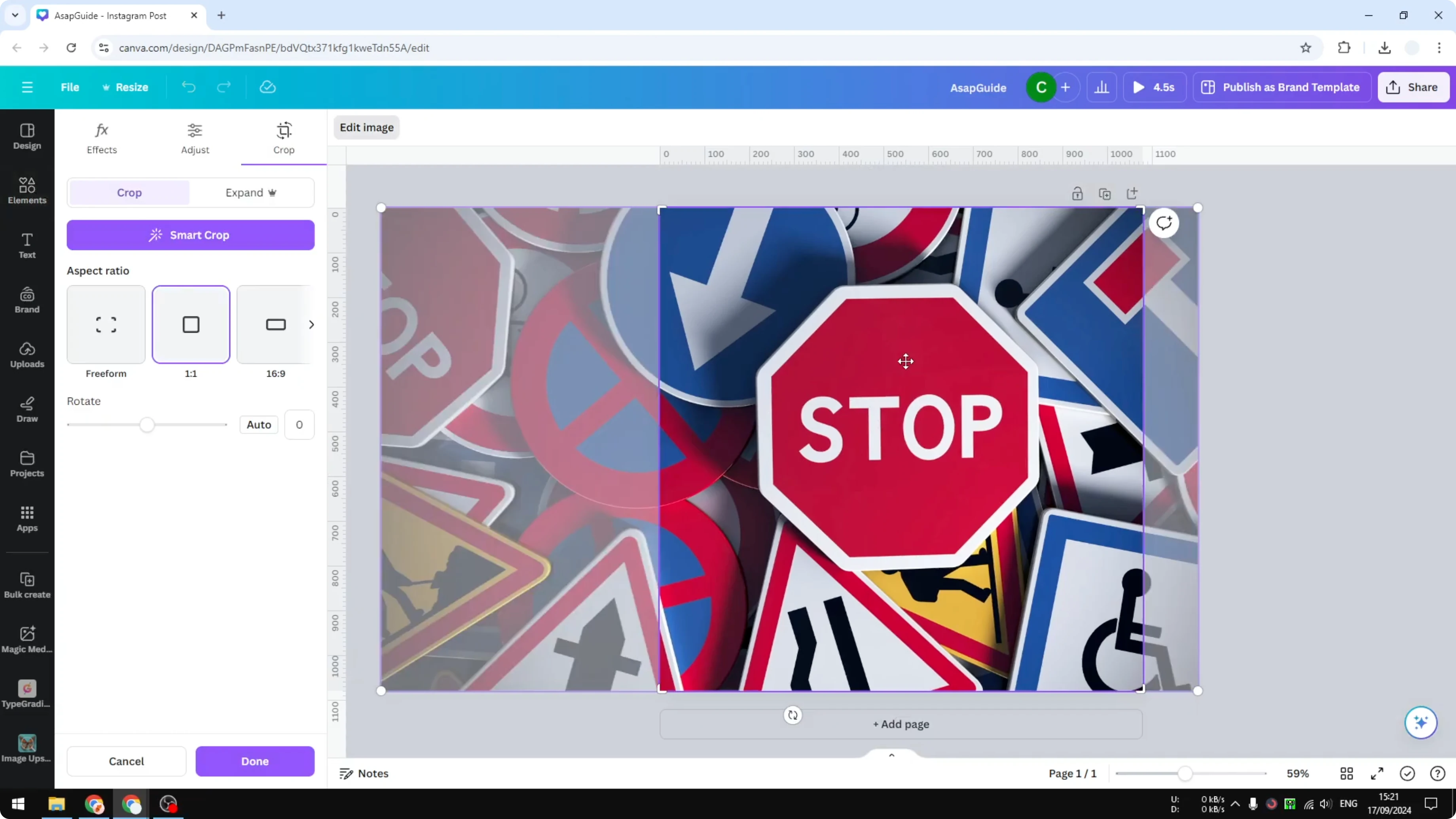 Screenshot from How to Grab Text in Canva at 24s