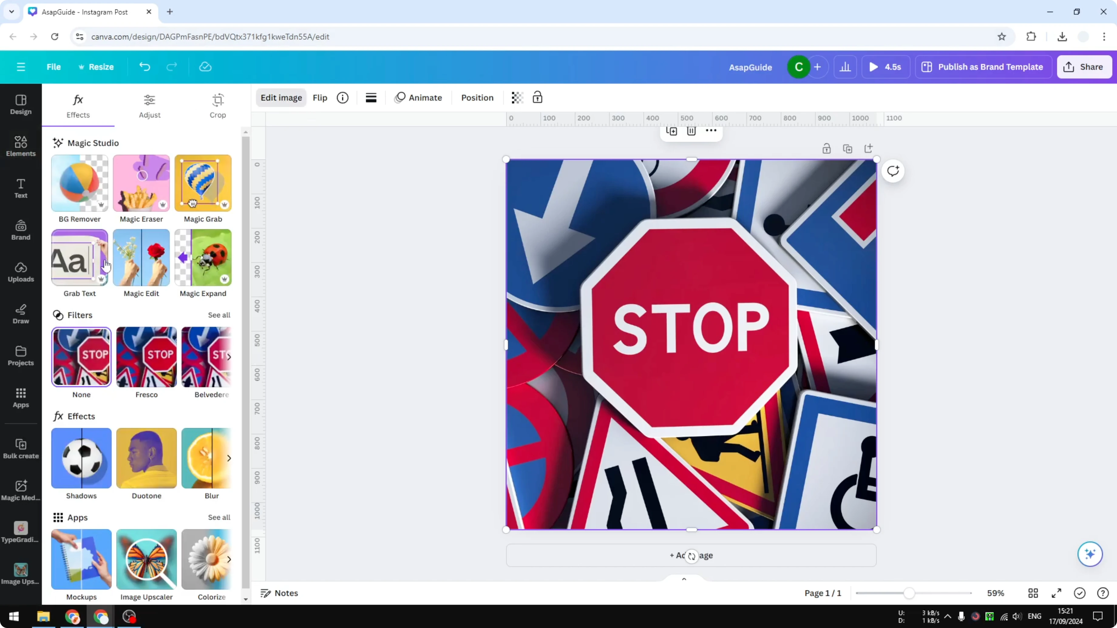 Screenshot from How to Grab Text in Canva at 53s