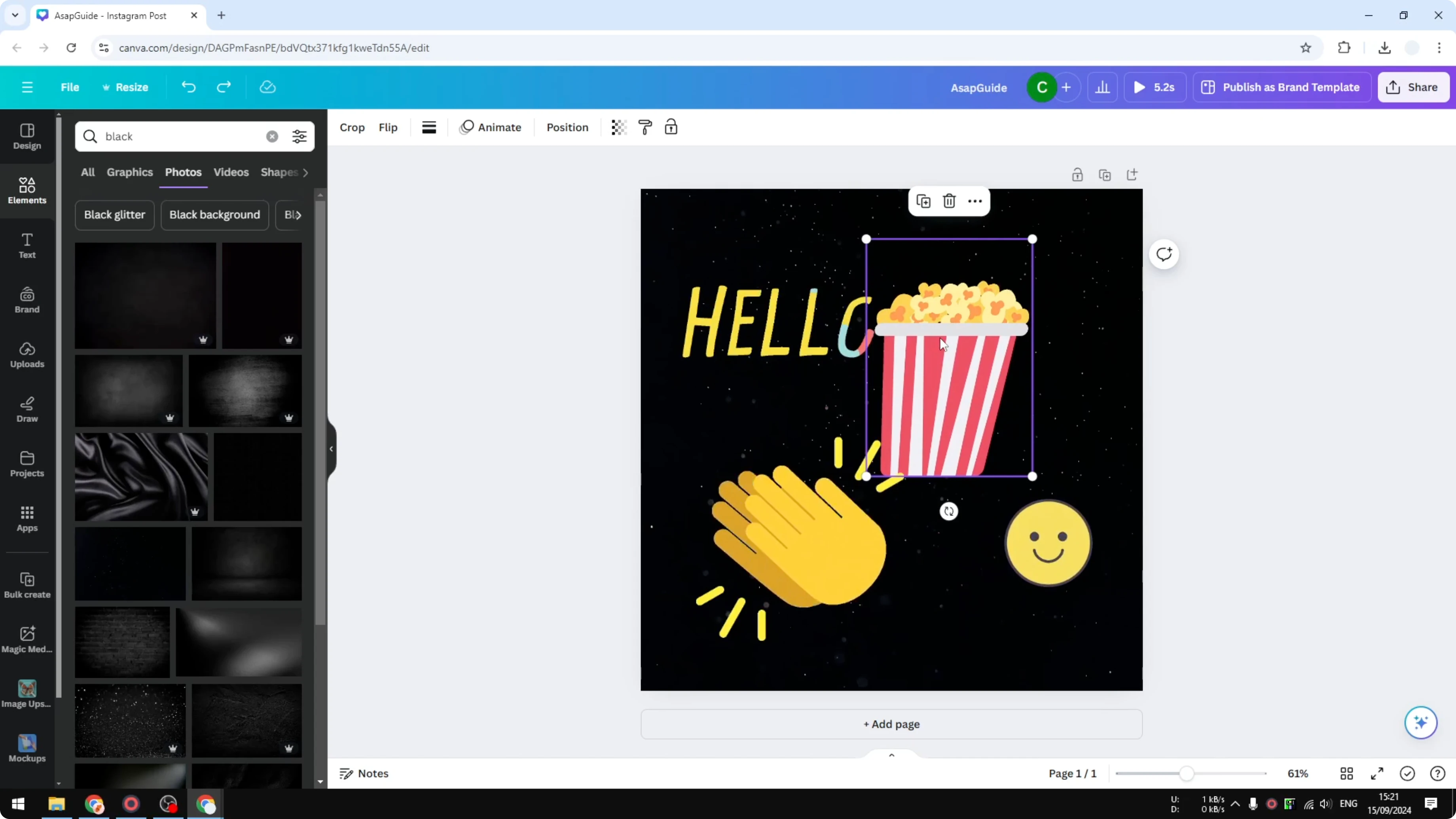 Screenshot from How to Group Elements in Canva at 69s