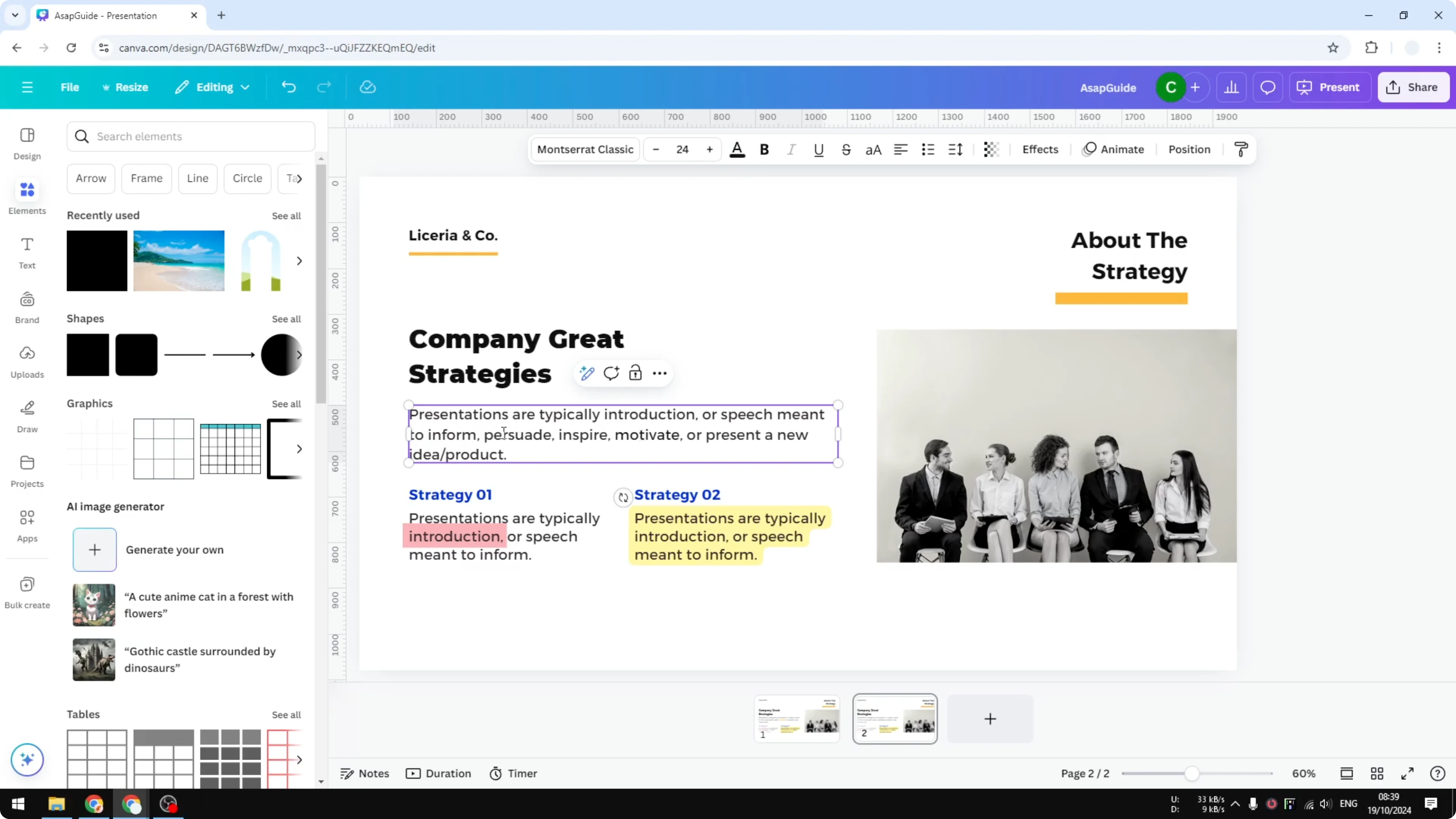 Screenshot from How to Highlight Text in Canva at 172s