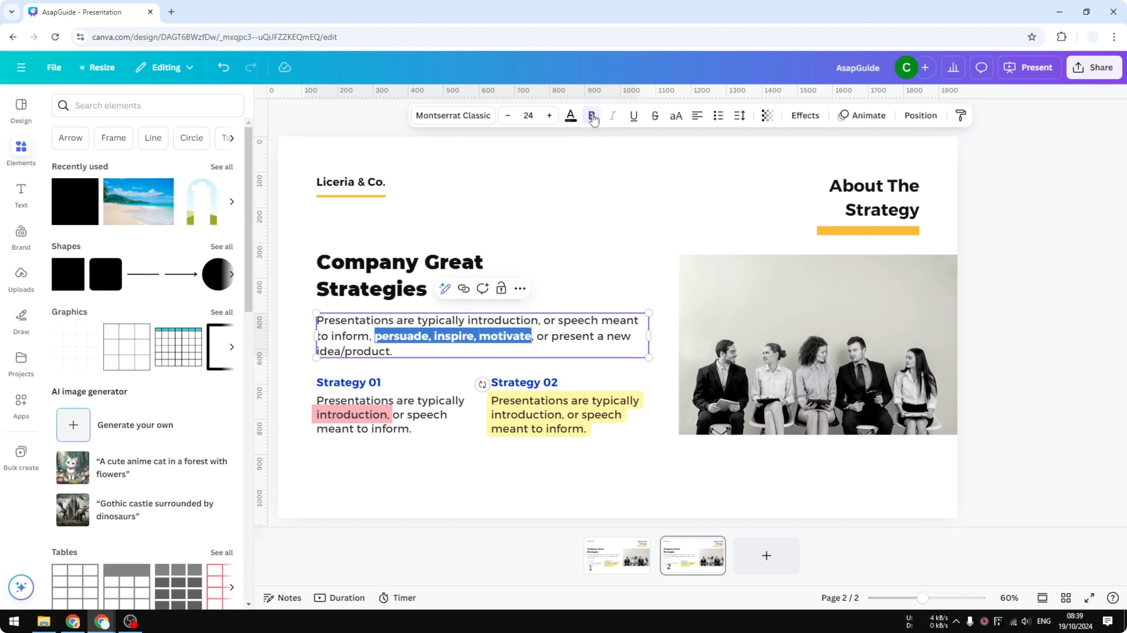 Screenshot from How to Highlight Text in Canva at 178s