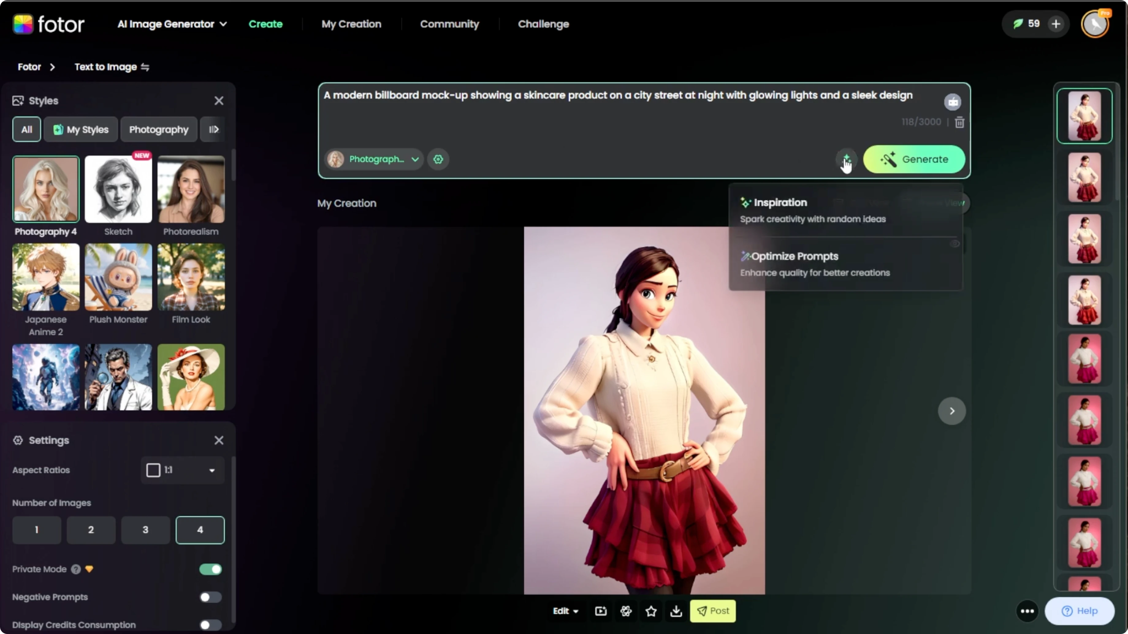 Screenshot from How to Visualize Your Advertisement on an Outdoor Display with AI? at 55s