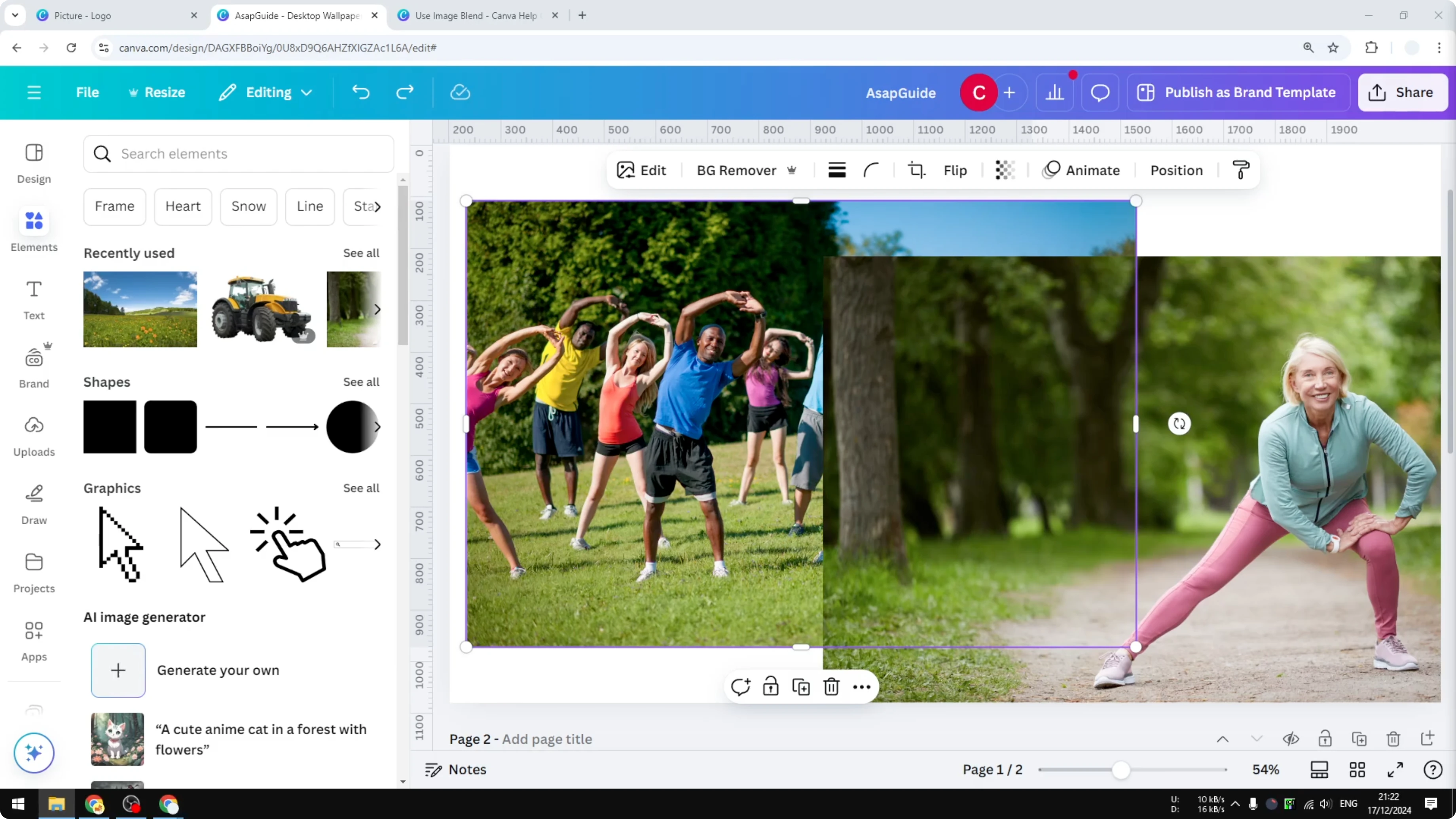 Screenshot from How to Add a Person in a Photo in Canva at 0s