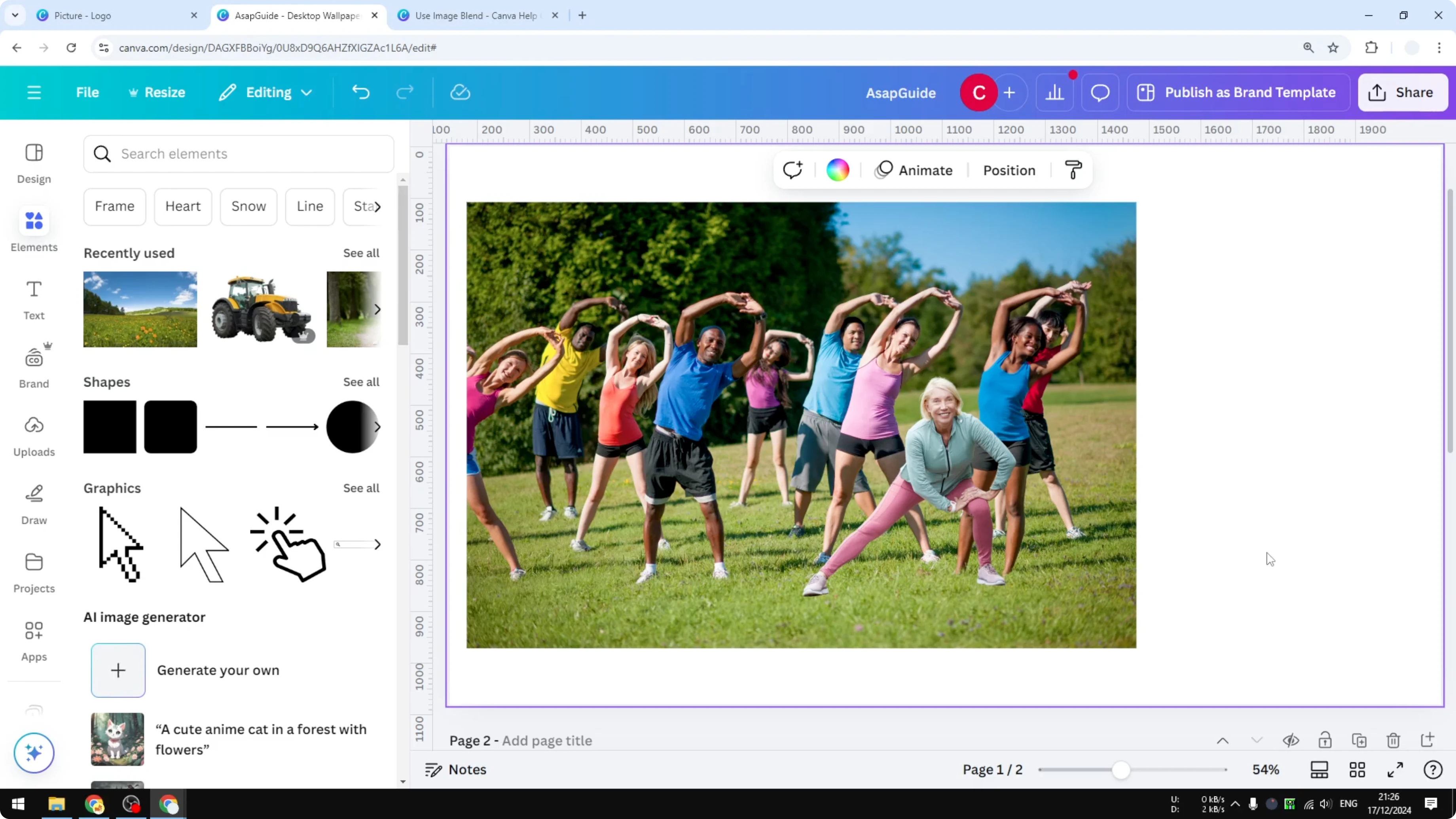 Screenshot from How to Add a Person in a Photo in Canva at 247s