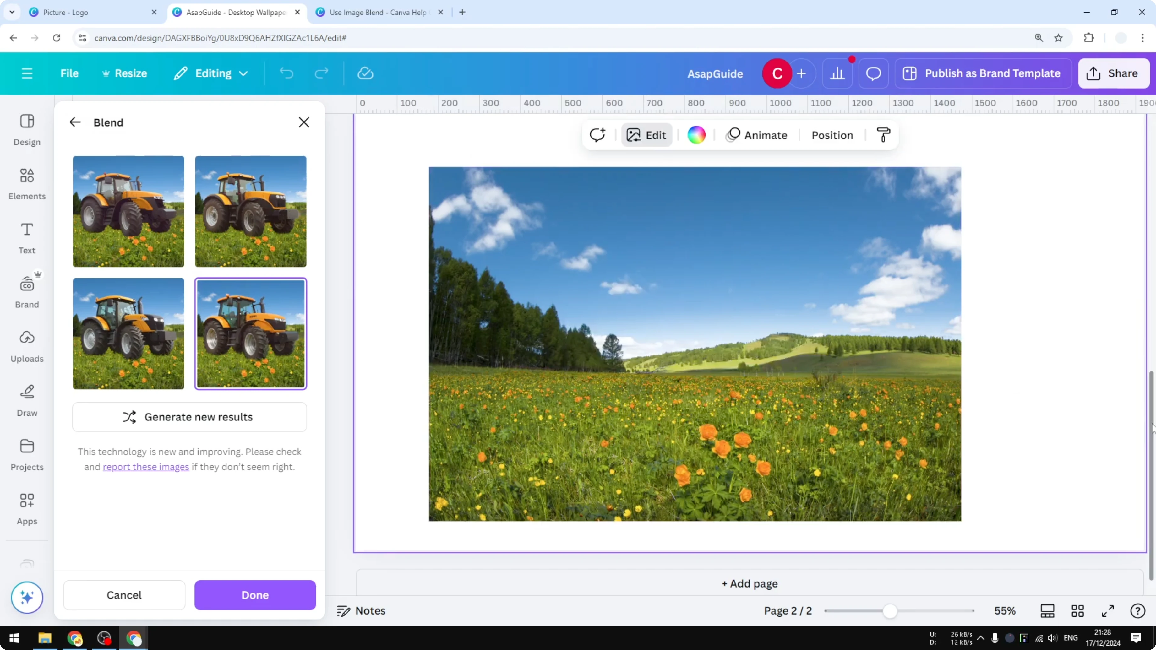Screenshot from How to Add a Person in a Photo in Canva at 386s