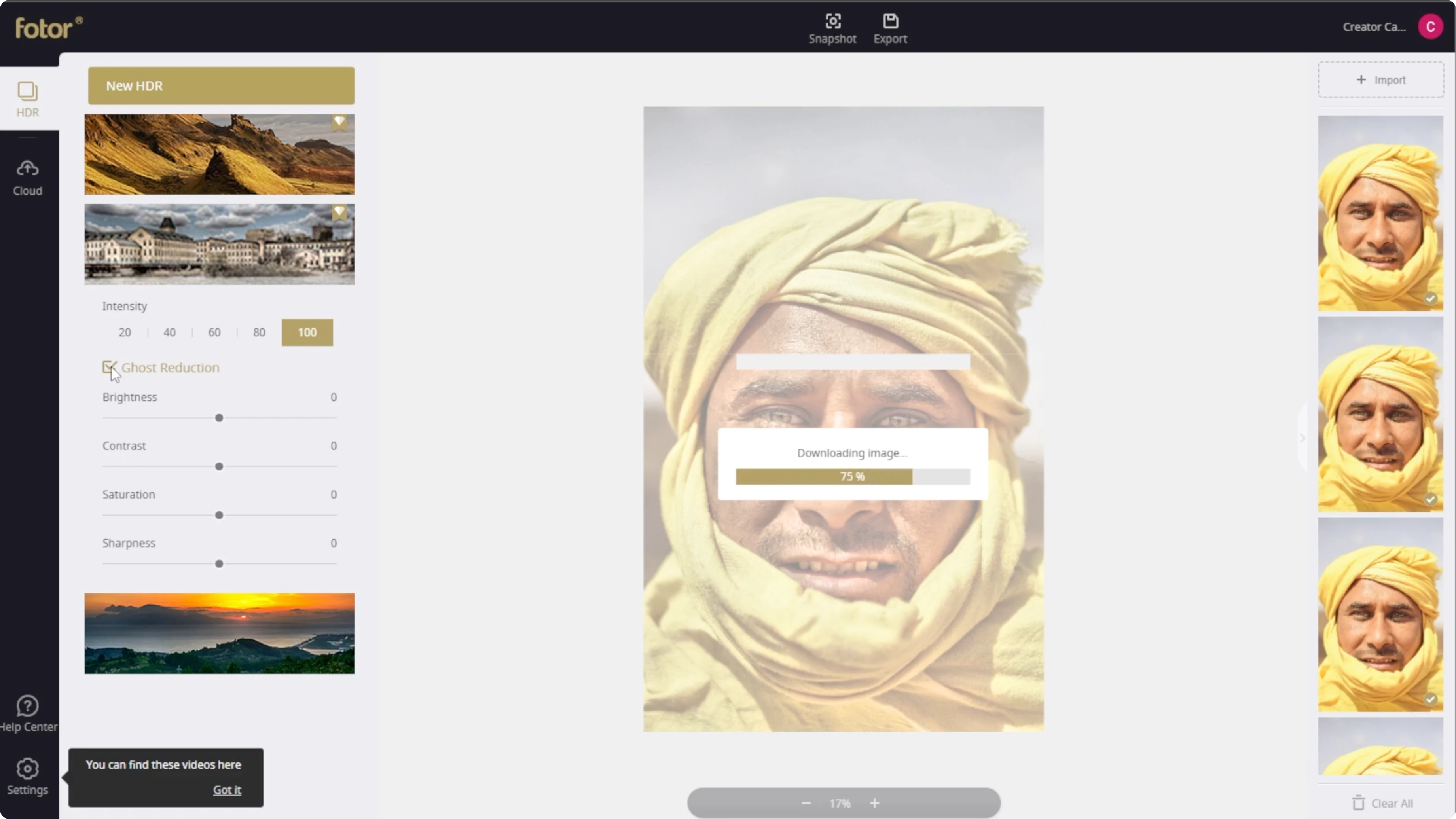 Screenshot from How to Enhance the Dynamic Range and Contrast of Photos with AI? at 110s