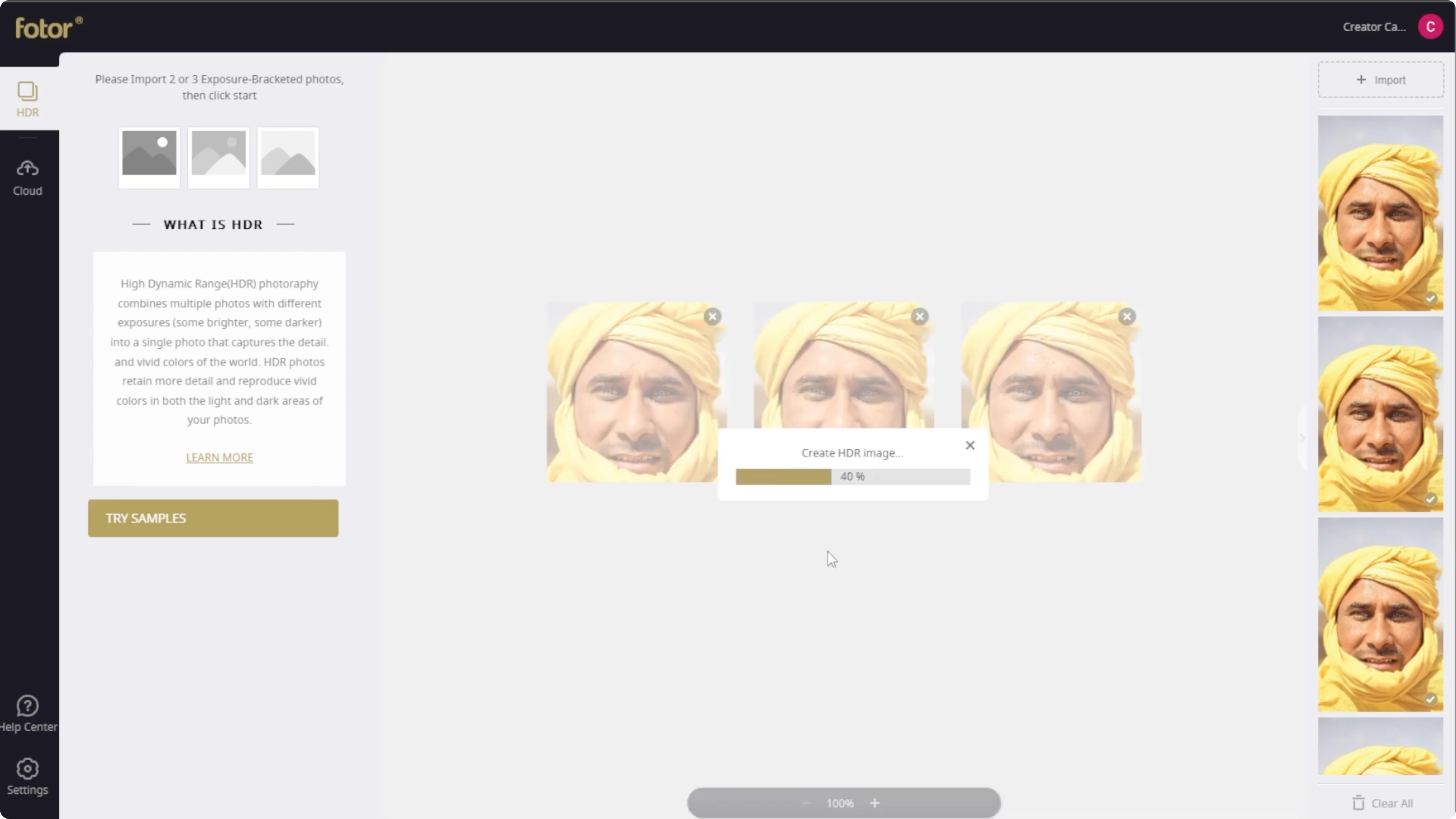 Screenshot from How to Enhance the Dynamic Range and Contrast of Photos with AI? at 61s