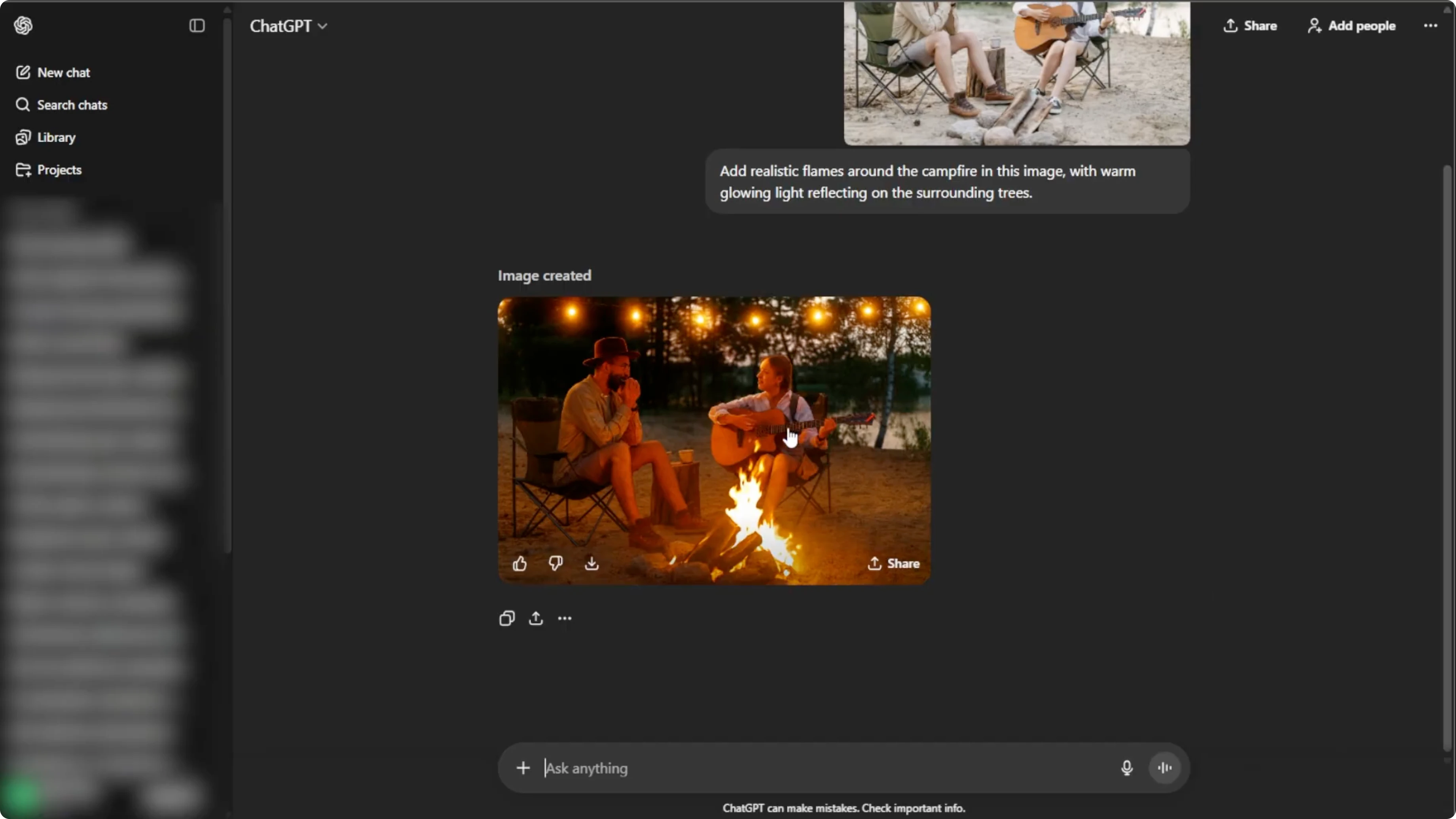Screenshot from How to Enhance Visuals with Realistic Fire and Smoke Effects with AI? at 103s