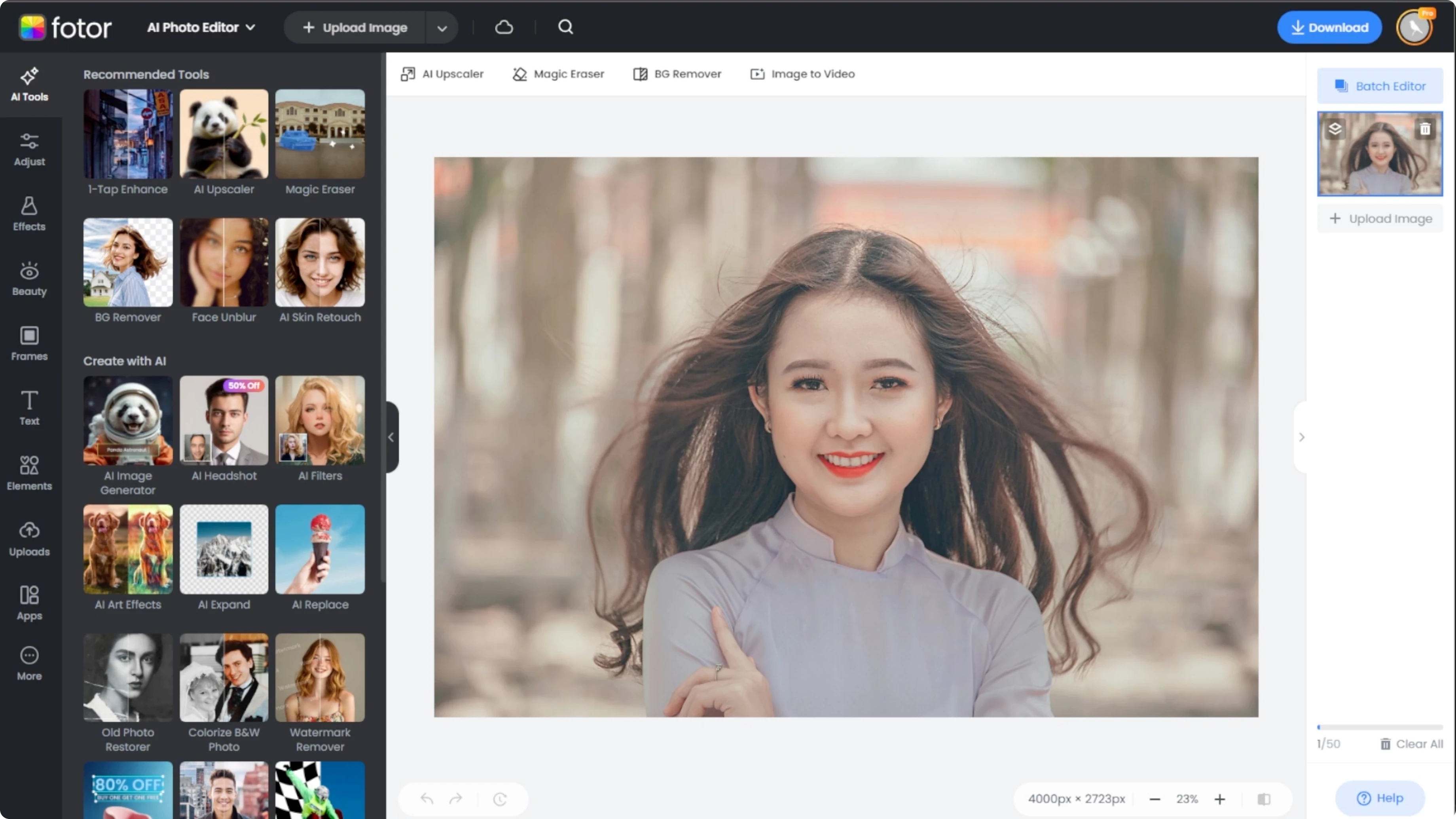 Screenshot from How to Enhance Your Photos by Adding Jewelry, Hats, and Accessories with AI? at 24s