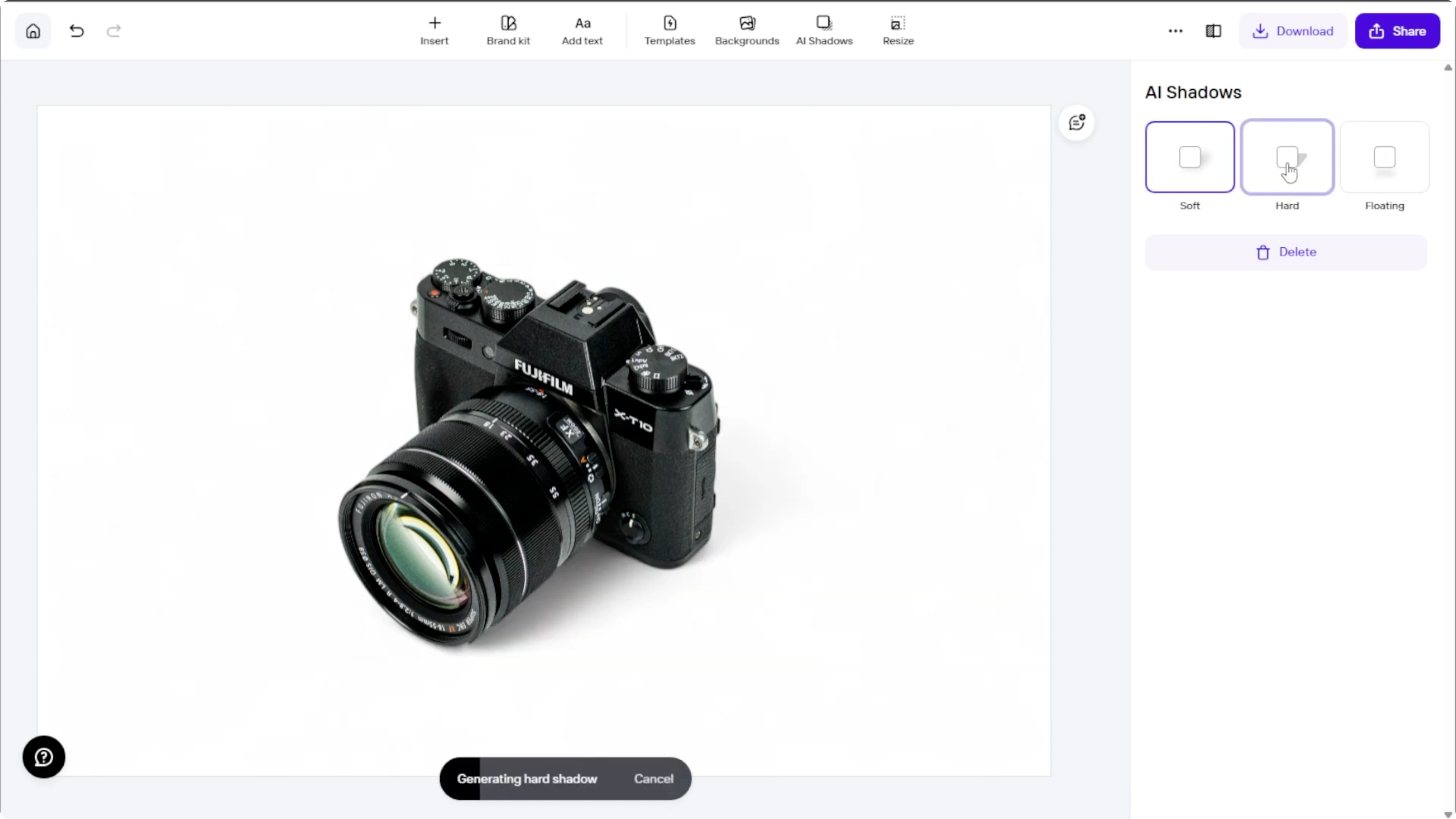 Screenshot from How to Create Realistic Shadows and Add Visual Depth with AI? at 106s